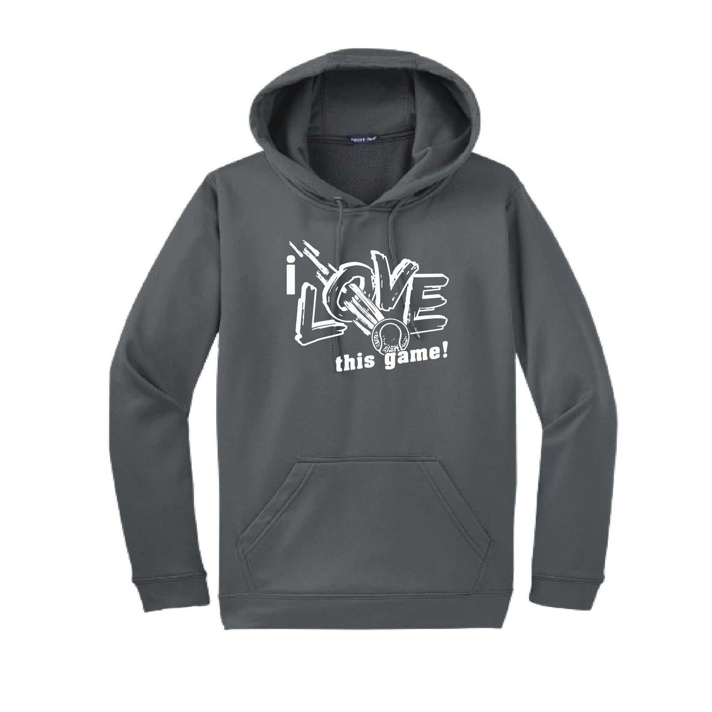 I Love This Game | Unisex Hoodie Athletic Tennis Sweatshirt | 50% Cotton/50% Polyester