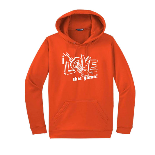 I Love This Game | Unisex Hoodie Athletic Tennis Sweatshirt | 50% Cotton/50% Polyester