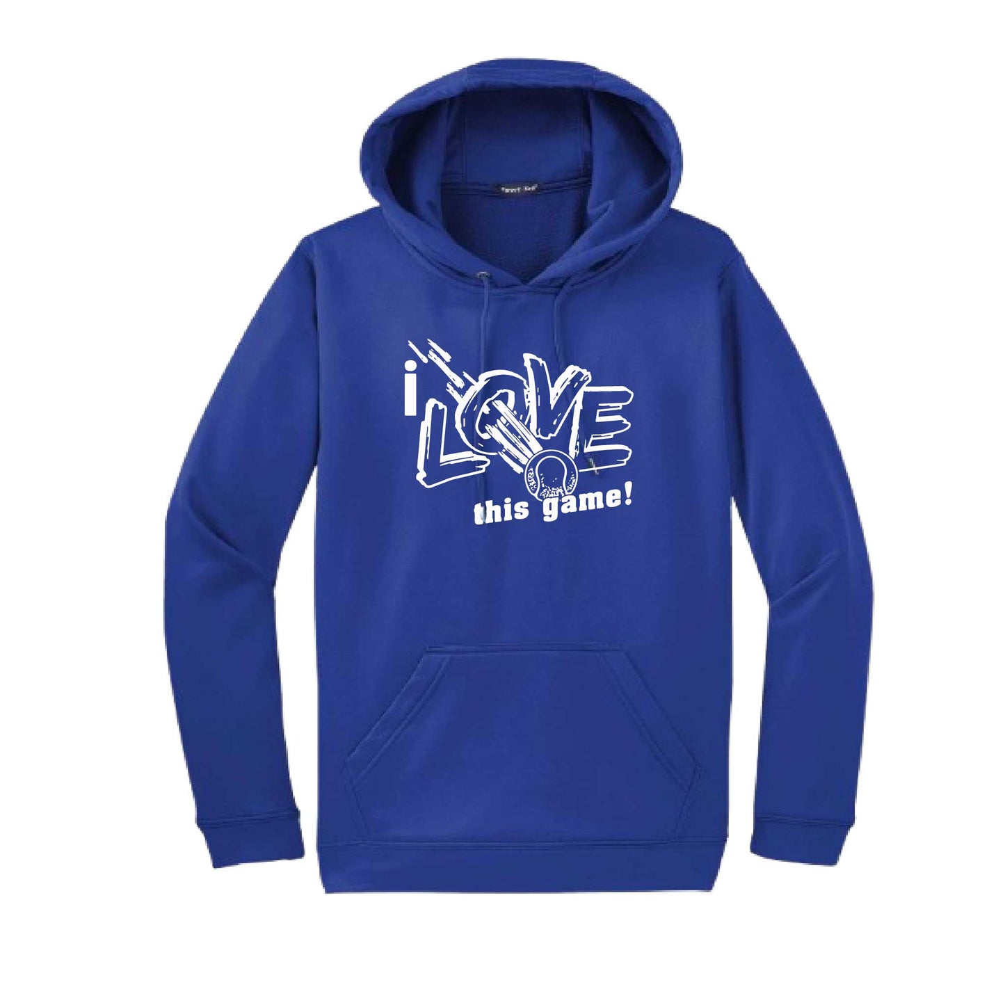 I Love This Game | Unisex Hoodie Athletic Tennis Sweatshirt | 50% Cotton/50% Polyester