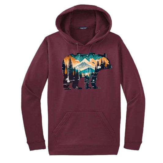 Bear Mountain | Unisex Hoodie Camping Sweatshirt | 50% Cotton/50% Polyester