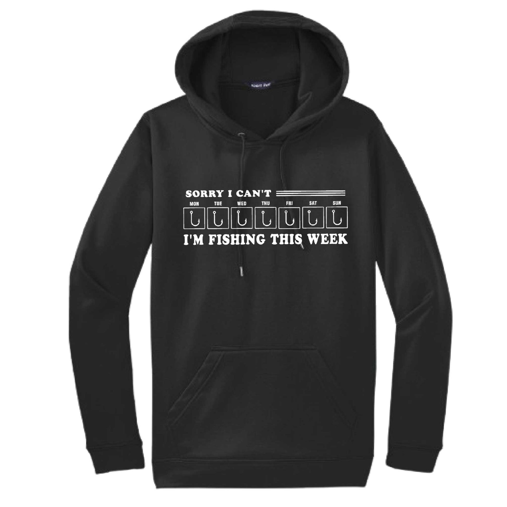 Sorry I Can't I'm Busy This Week Fishing | Unisex Hoodie Camping Sweatshirt | 50% Cotton/50% Polyester