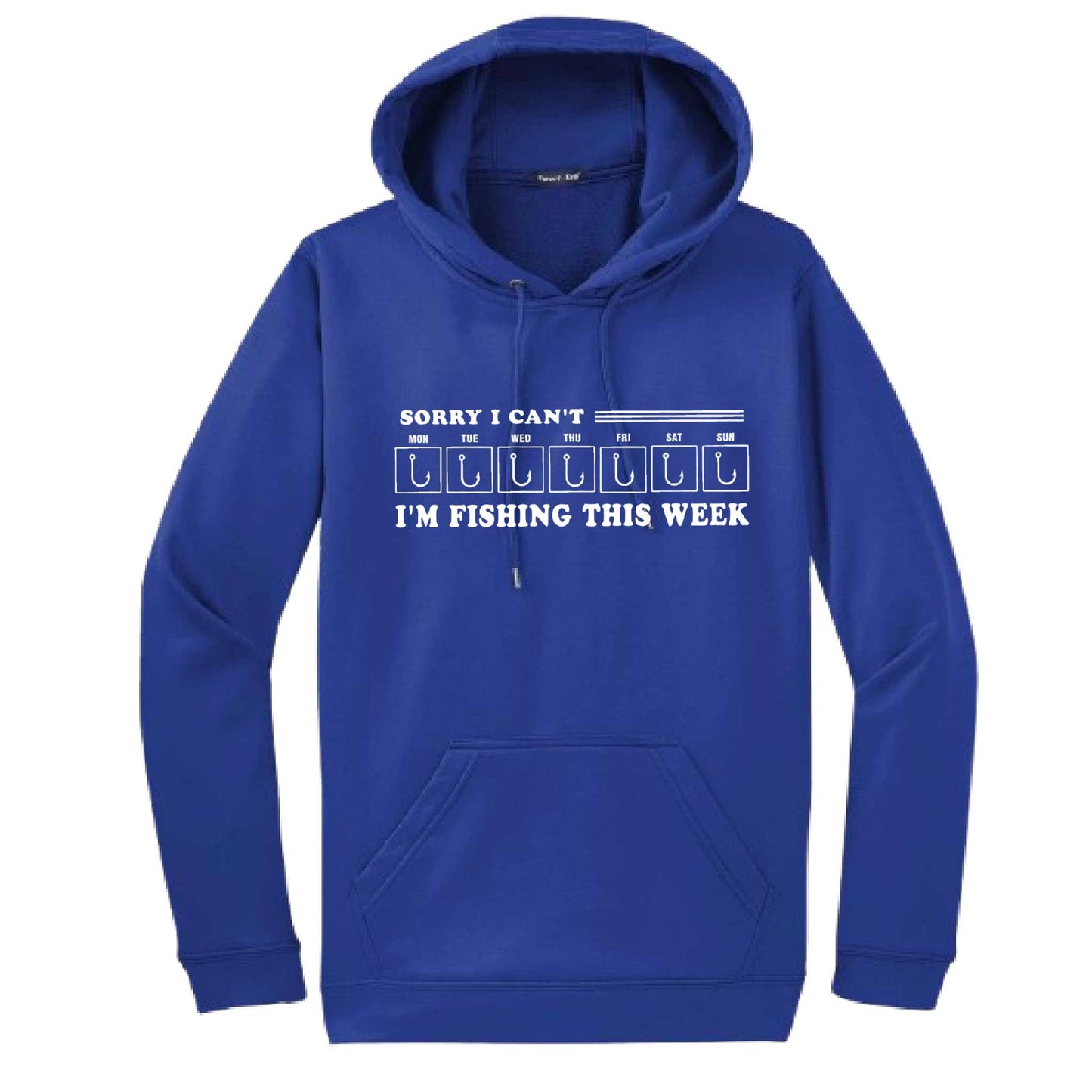 Sorry I Can't I'm Busy This Week Fishing | Unisex Hoodie Camping Sweatshirt | 50% Cotton/50% Polyester