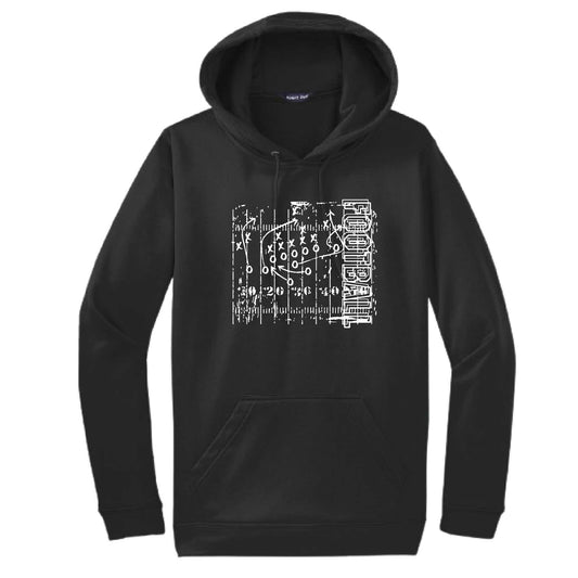 Football Field | Unisex Hoodie Football Sweatshirt | 50% Cotton/50% Polyester