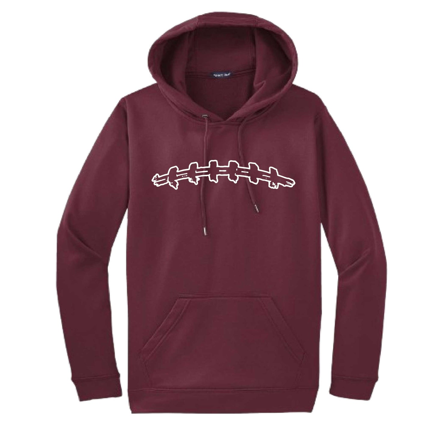 Football Laces | Unisex Hoodie Football Sweatshirt | 50% Cotton/50% Polyester