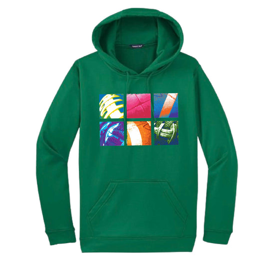 Football Squares | Unisex Hoodie Football Sweatshirt | 50% Cotton/50% Polyester