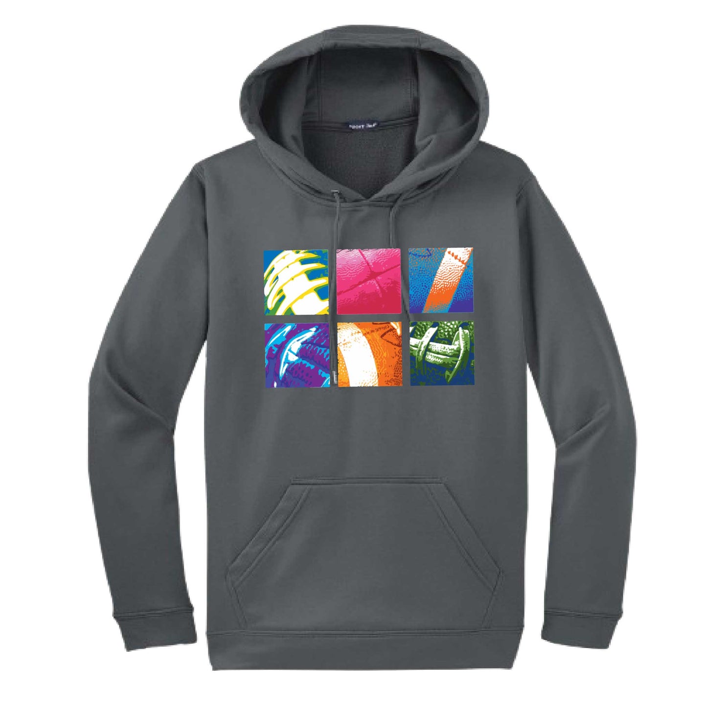 Football Squares | Unisex Hoodie Football Sweatshirt | 50% Cotton/50% Polyester