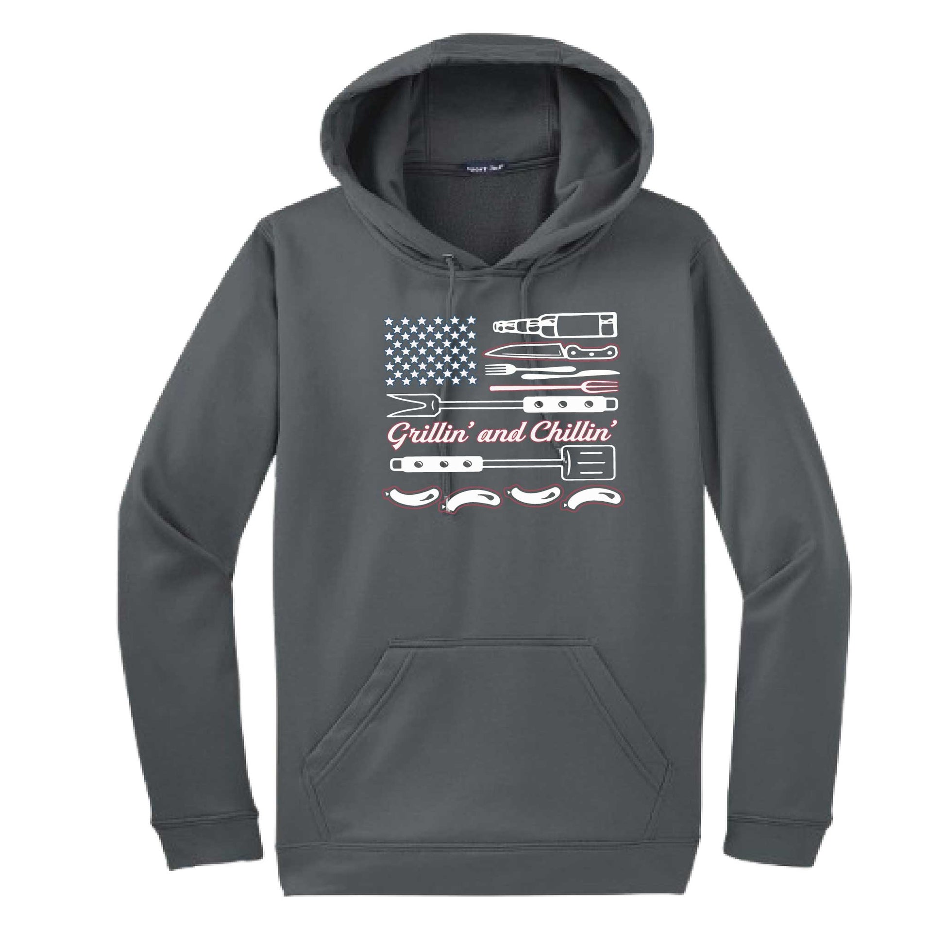 Grillin' and Chillin' | Unisex Hoodie Camping Sweatshirt | 50% Cotton/50% Polyester