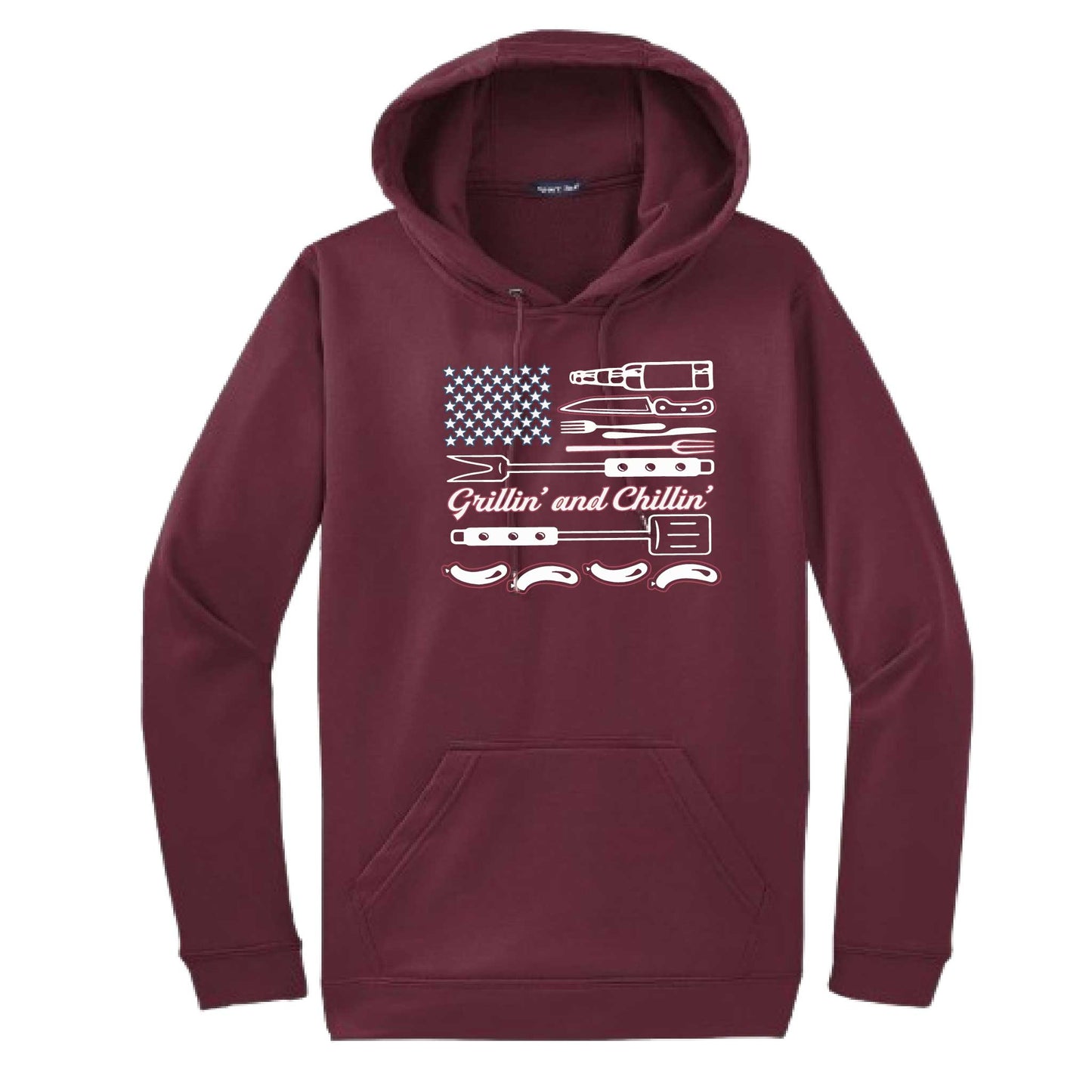 Grillin' and Chillin' | Unisex Hoodie Camping Sweatshirt | 50% Cotton/50% Polyester