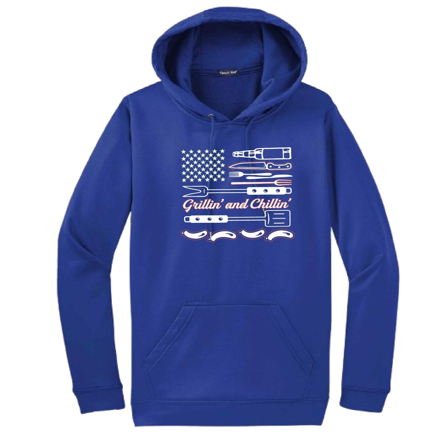 Grillin' and Chillin' | Unisex Hoodie Camping Sweatshirt | 50% Cotton/50% Polyester