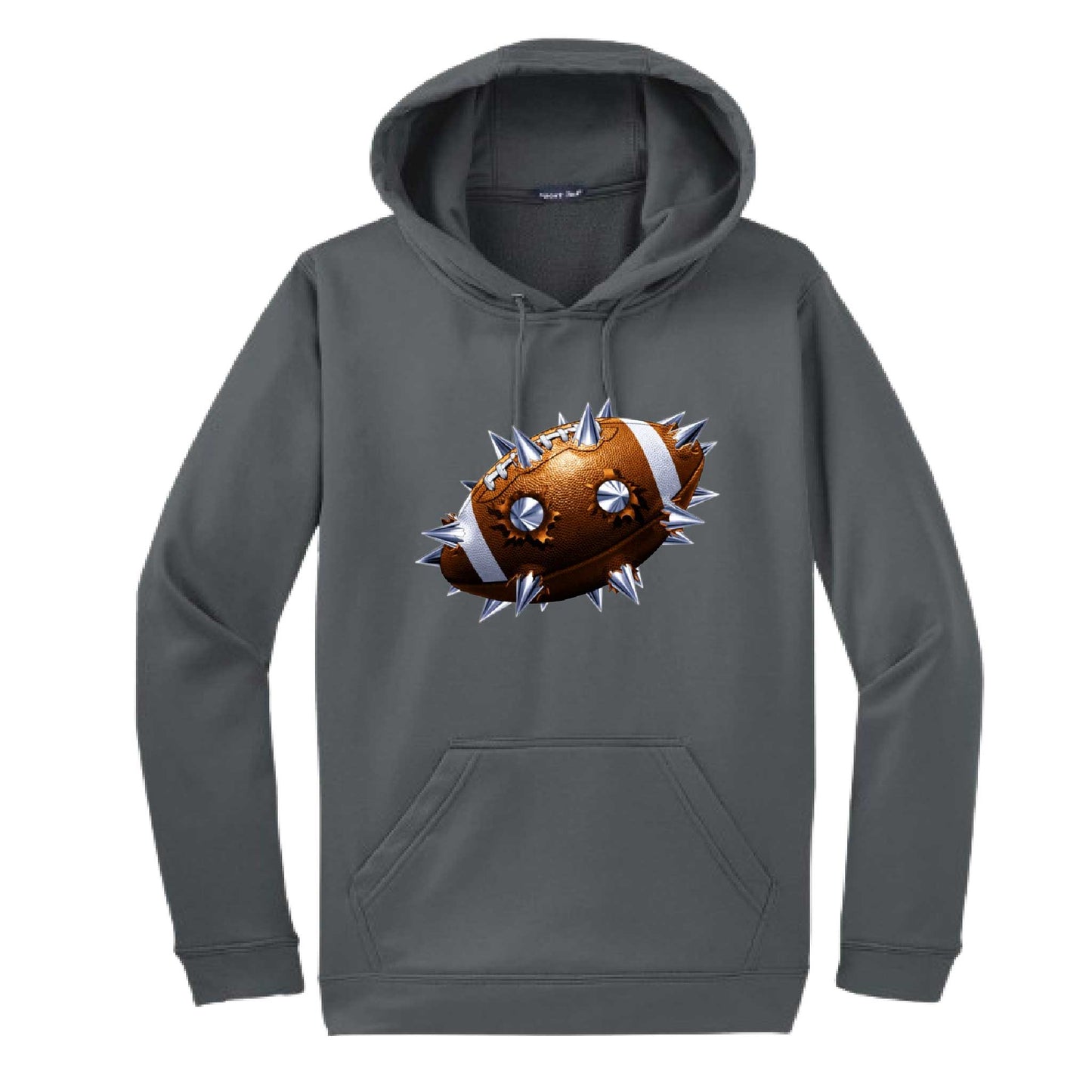 Spiked Football | Unisex Hoodie Football Sweatshirt | 50% Cotton/50% Polyester
