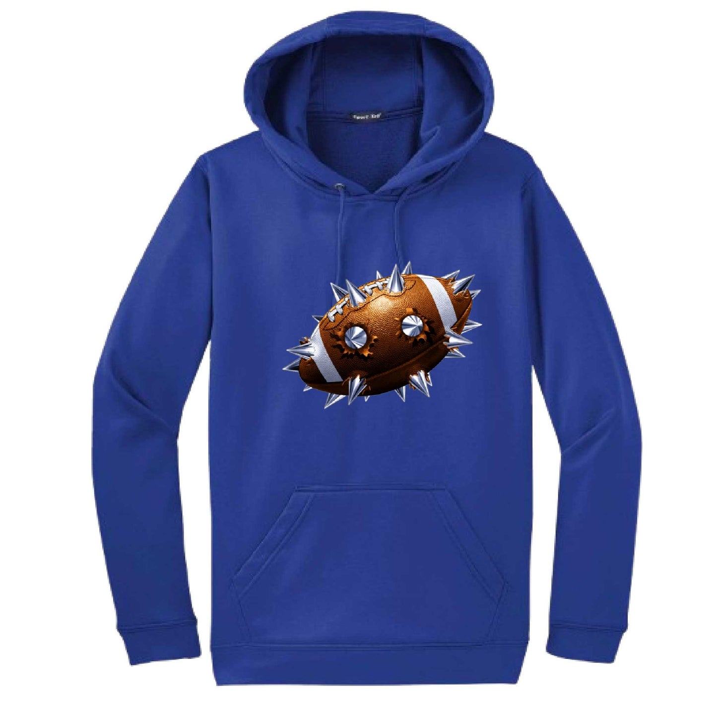 Spiked Football | Unisex Hoodie Football Sweatshirt | 50% Cotton/50% Polyester