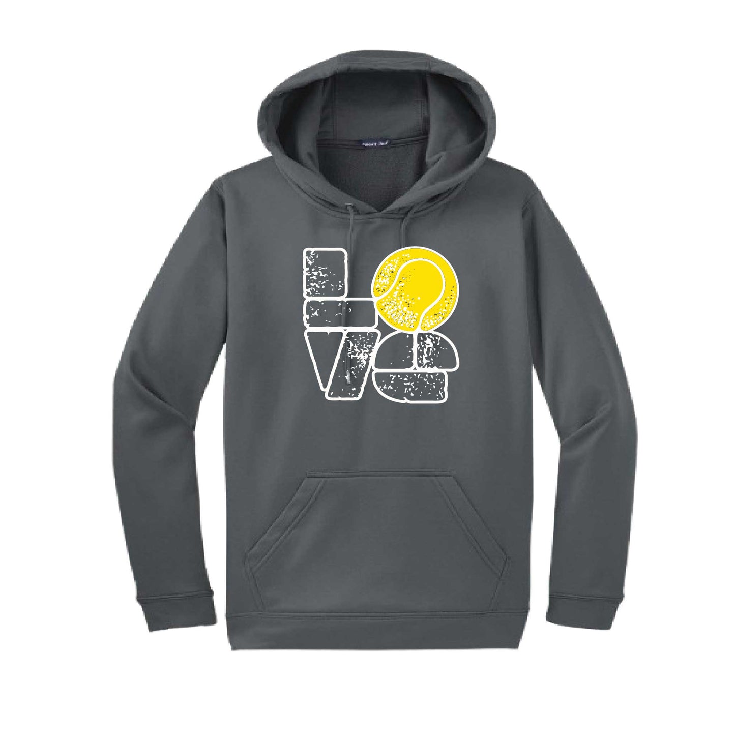 Love Stacked | Unisex Hoodie Athletic Tennis Sweatshirt | 50% Cotton/50% Polyester