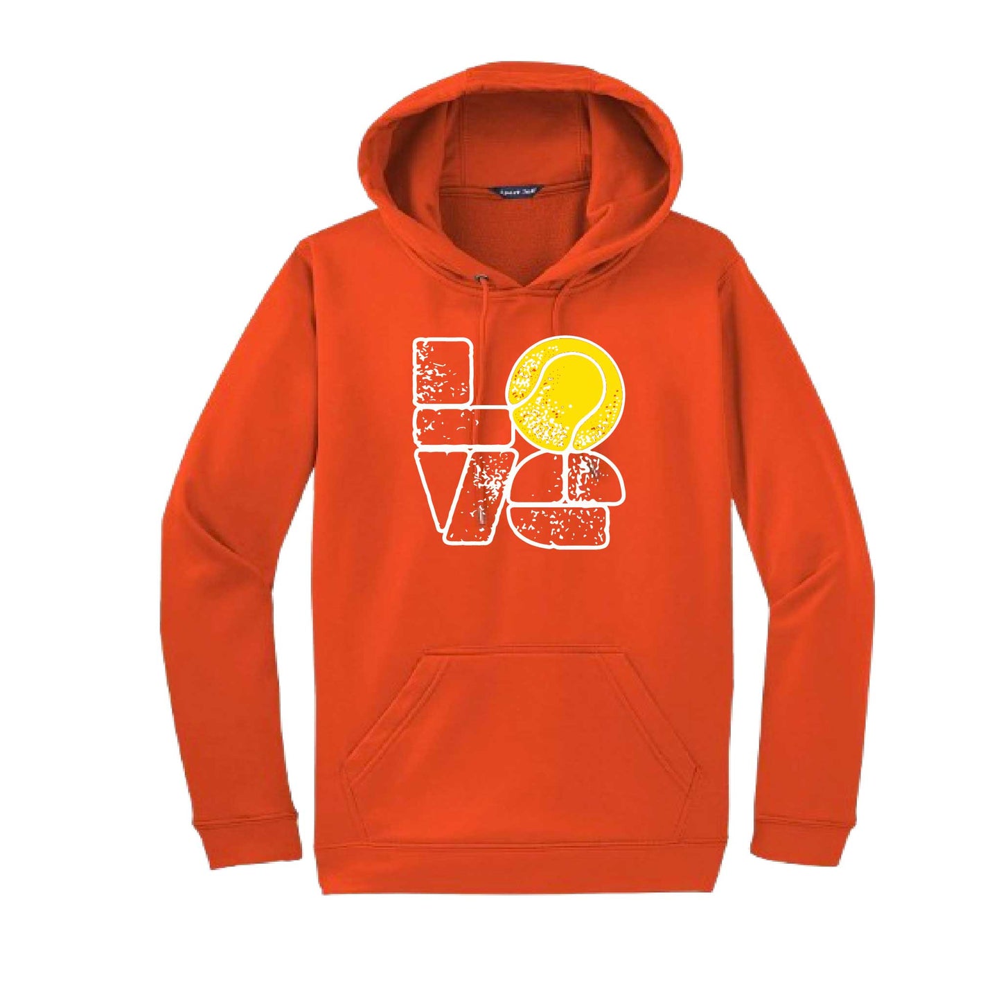 Love Stacked | Unisex Hoodie Athletic Tennis Sweatshirt | 50% Cotton/50% Polyester