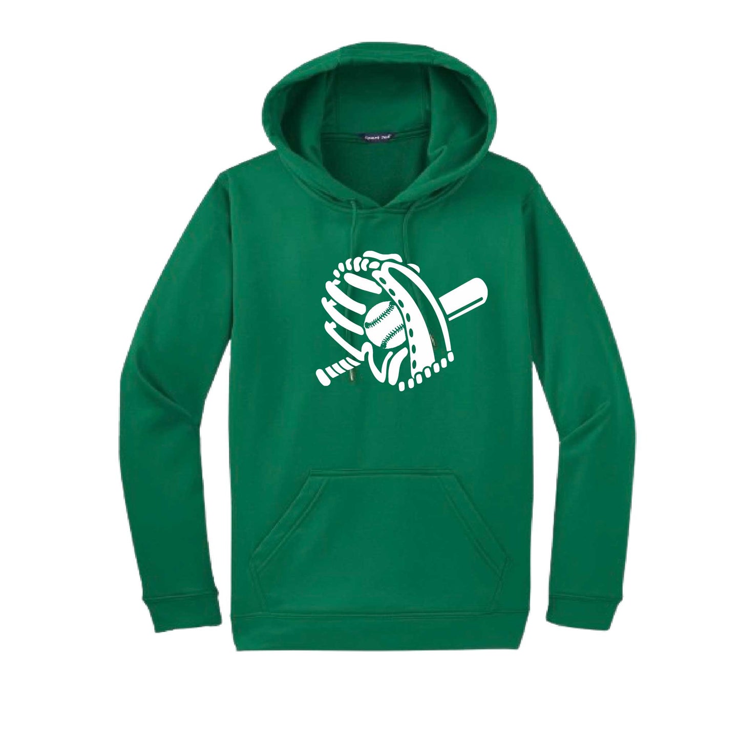 Baseball Mitt | Unisex Hoodie Athletic Baseball Sweatshirt | 50% Cotton/50% Polyester