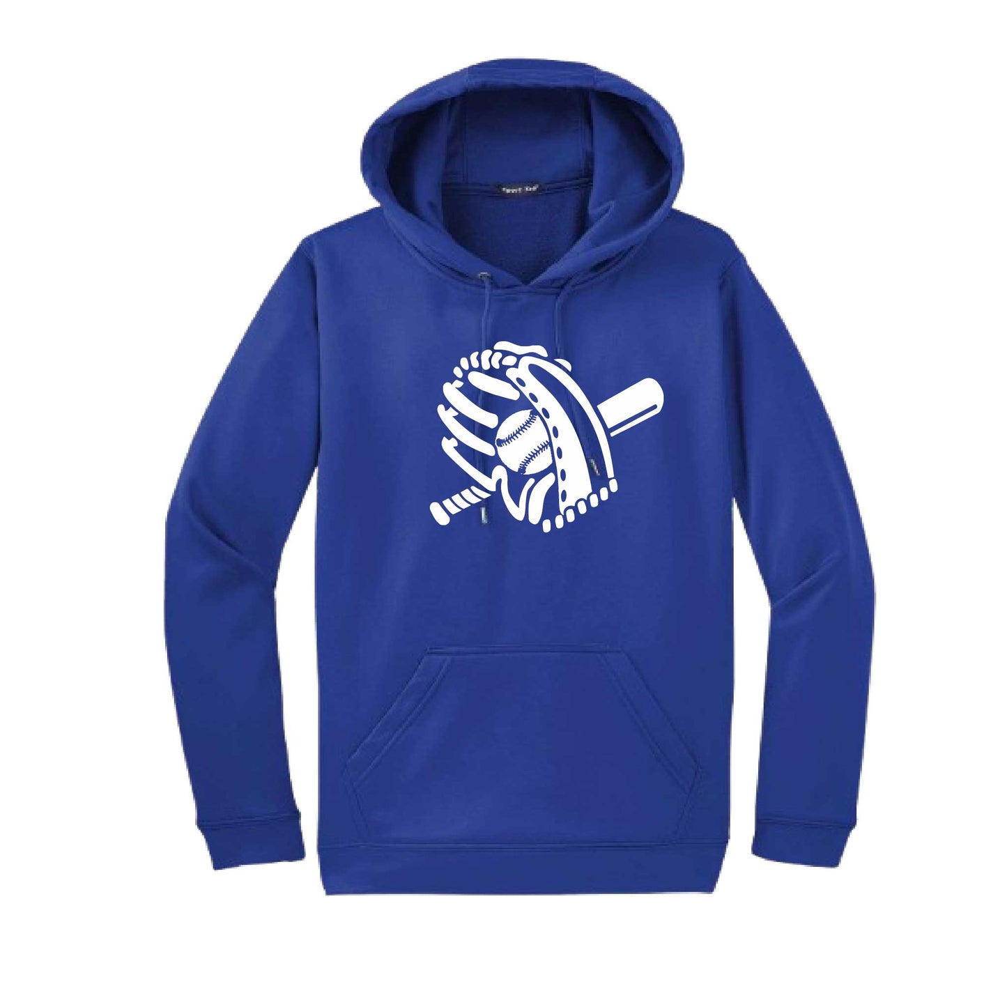 Baseball Mitt | Unisex Hoodie Athletic Baseball Sweatshirt | 50% Cotton/50% Polyester
