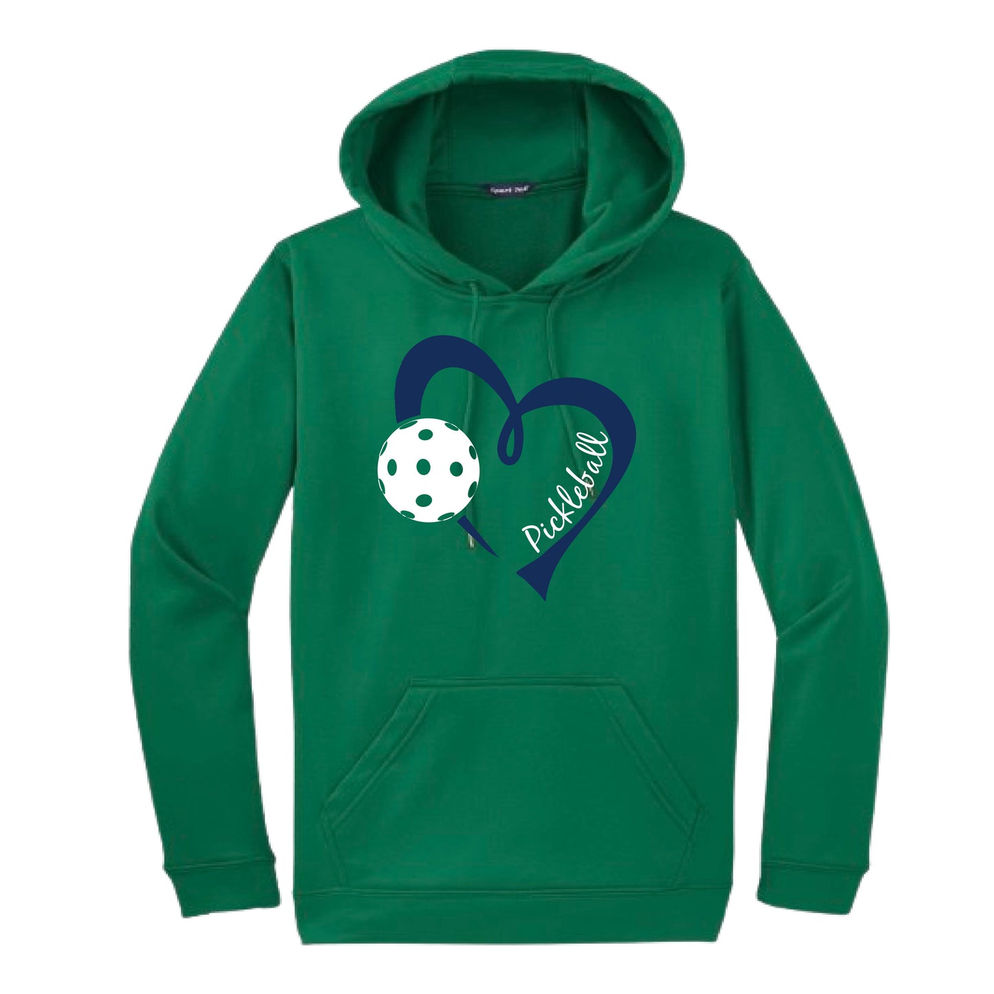 Pickleball Love (Navy) | Unisex Hoodie Athletic Pickleball Sweatshirt | 50% Cotton/50% Polyester