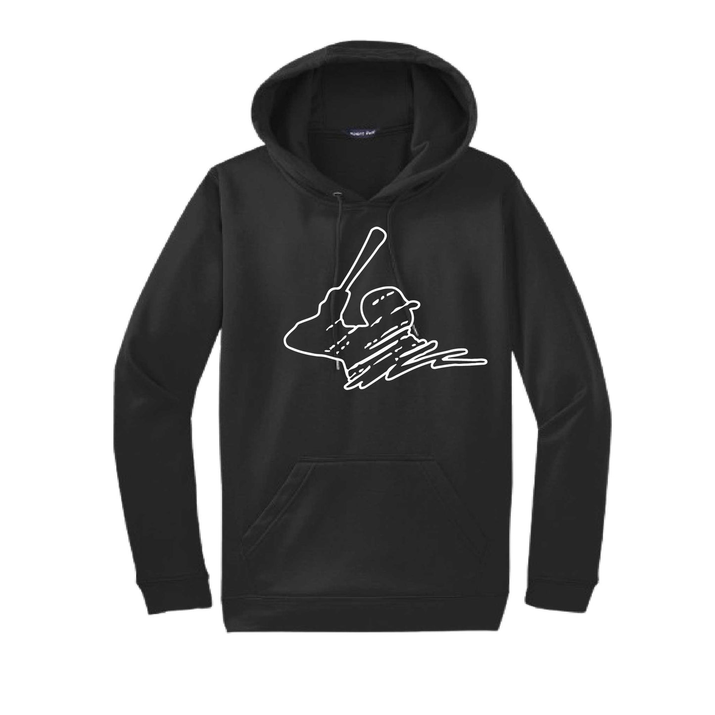 Baseball Player | Unisex Hoodie Athletic Baseball Sweatshirt | 50% Cotton/50% Polyester