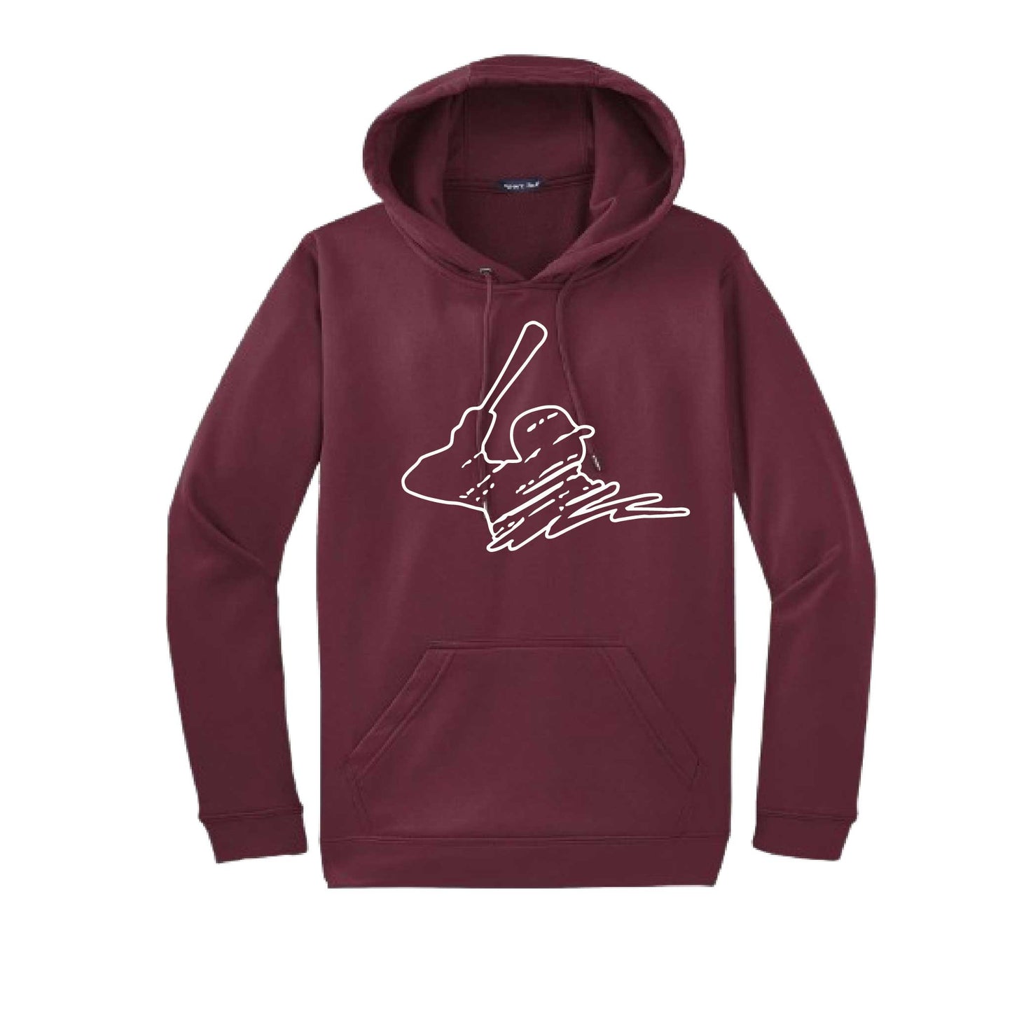 Baseball Player | Unisex Hoodie Athletic Baseball Sweatshirt | 50% Cotton/50% Polyester