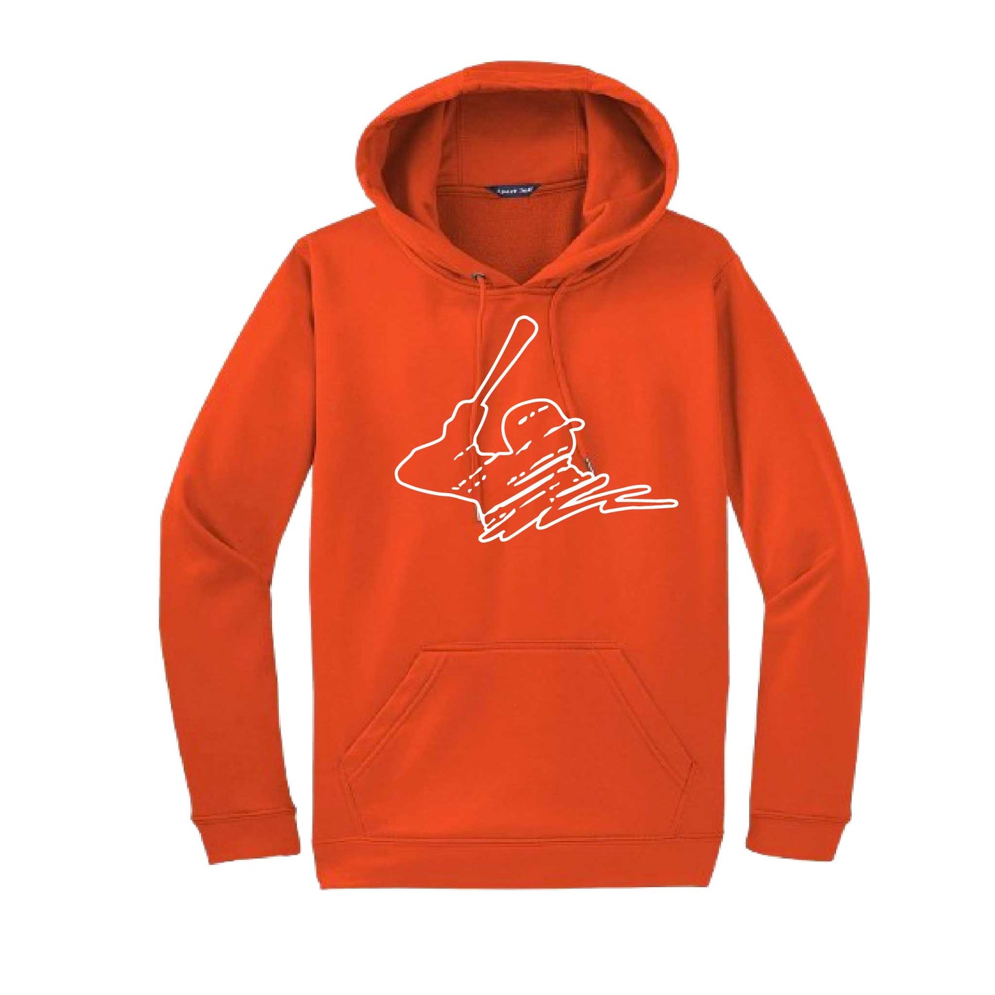 Baseball Player | Unisex Hoodie Athletic Baseball Sweatshirt | 50% Cotton/50% Polyester