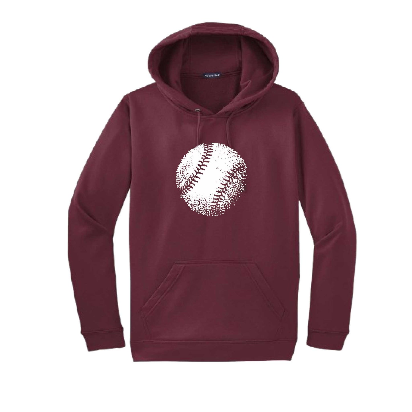 Retro Baseball | Unisex Hoodie Athletic Baseball Sweatshirt | 50% Cotton/50% Polyester