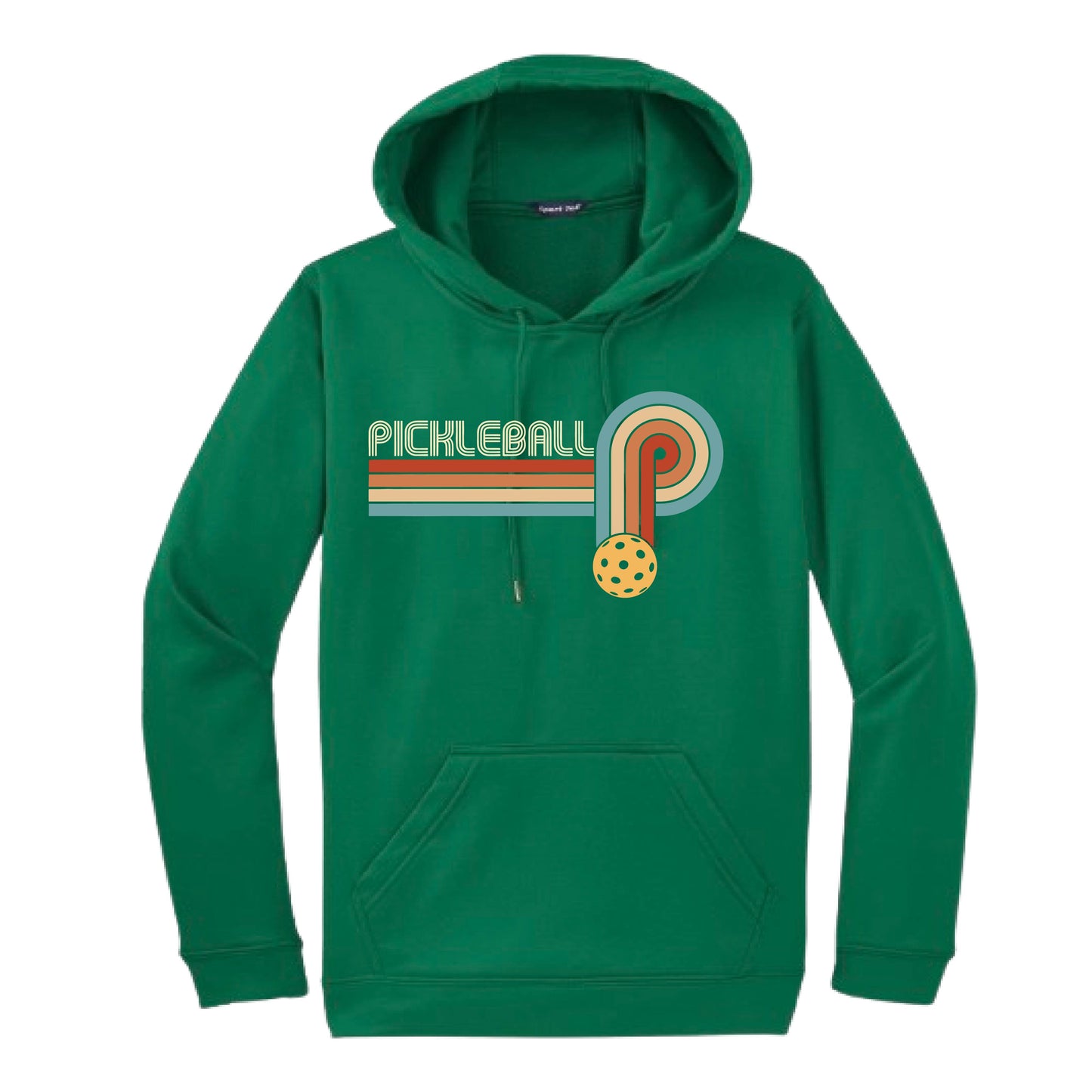 Retro Pickleball | Unisex Hoodie Athletic Sweatshirt | 50% Cotton/50% Polyester