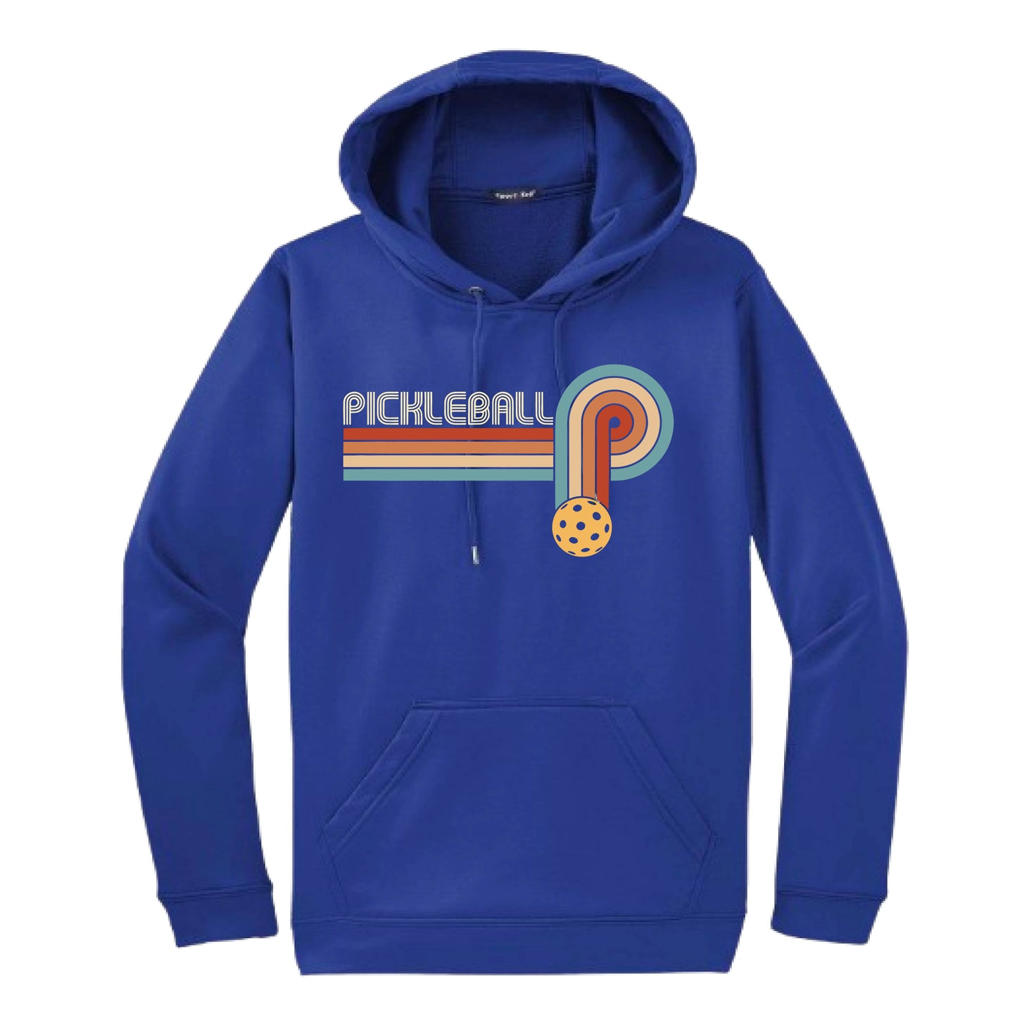 Retro Pickleball | Unisex Hoodie Athletic Sweatshirt | 50% Cotton/50% Polyester