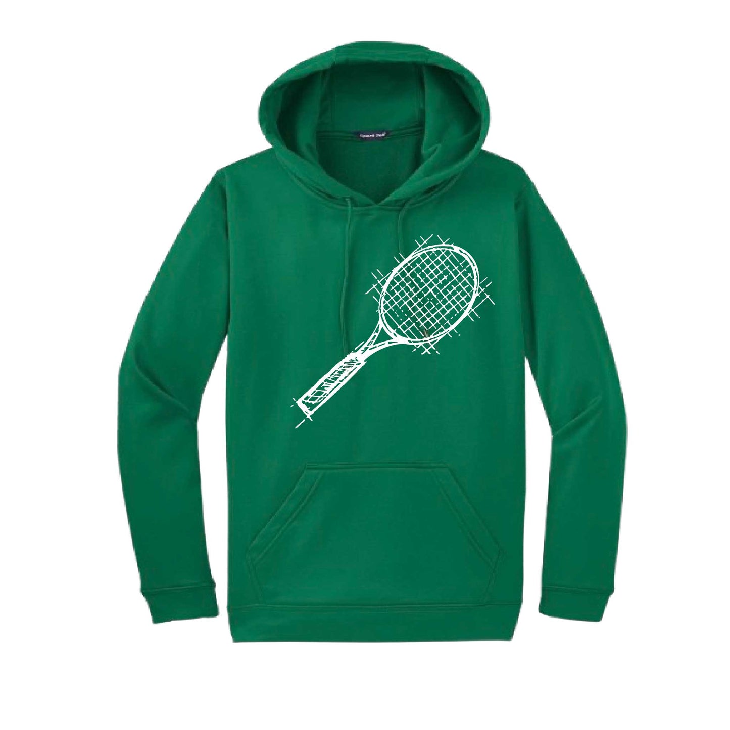 Retro Tennis | Unisex Hoodie Athletic Tennis Sweatshirt | 50% Cotton/50% Polyester