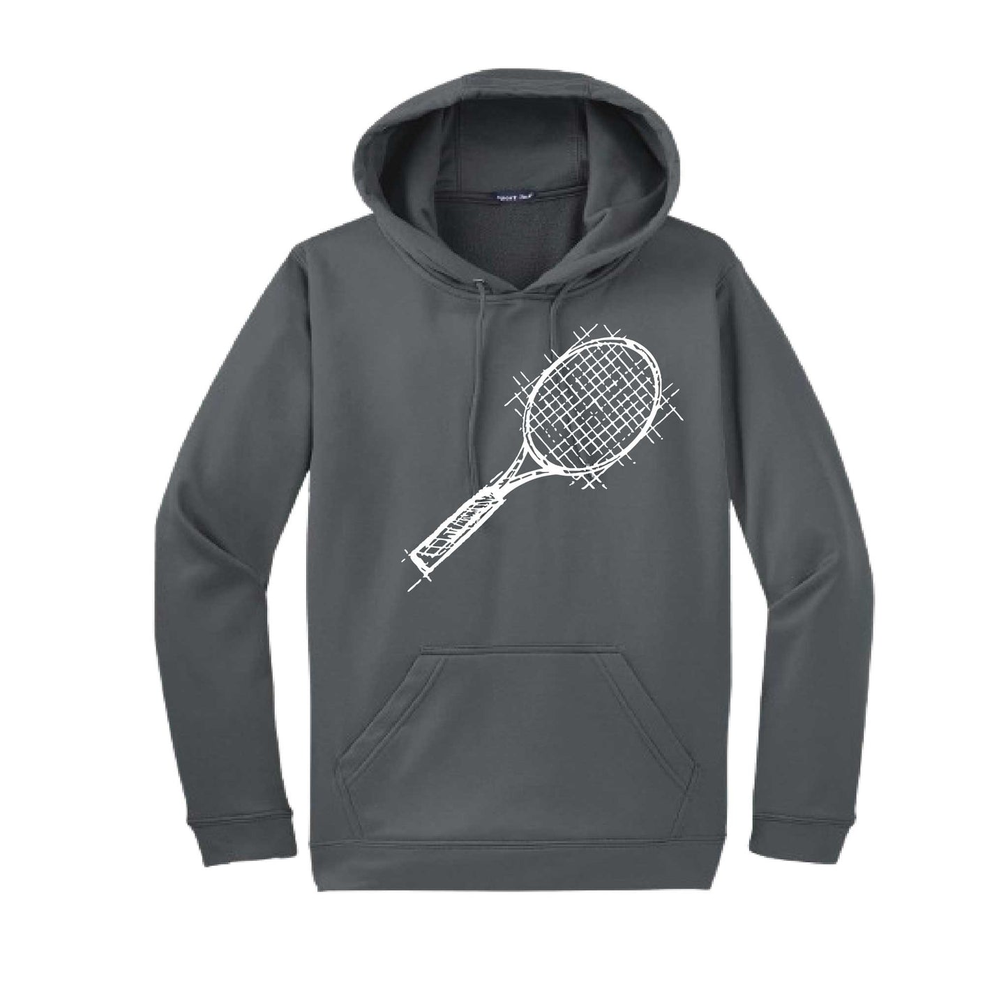 Retro Tennis | Unisex Hoodie Athletic Tennis Sweatshirt | 50% Cotton/50% Polyester
