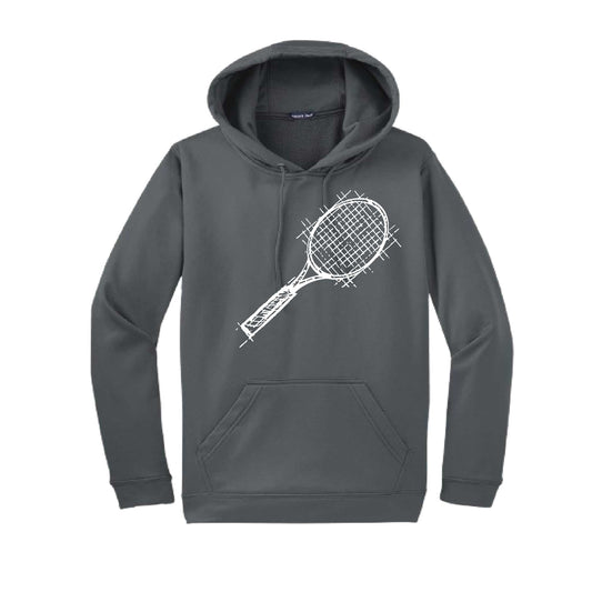 Retro Tennis | Unisex Hoodie Athletic Tennis Sweatshirt | 50% Cotton/50% Polyester