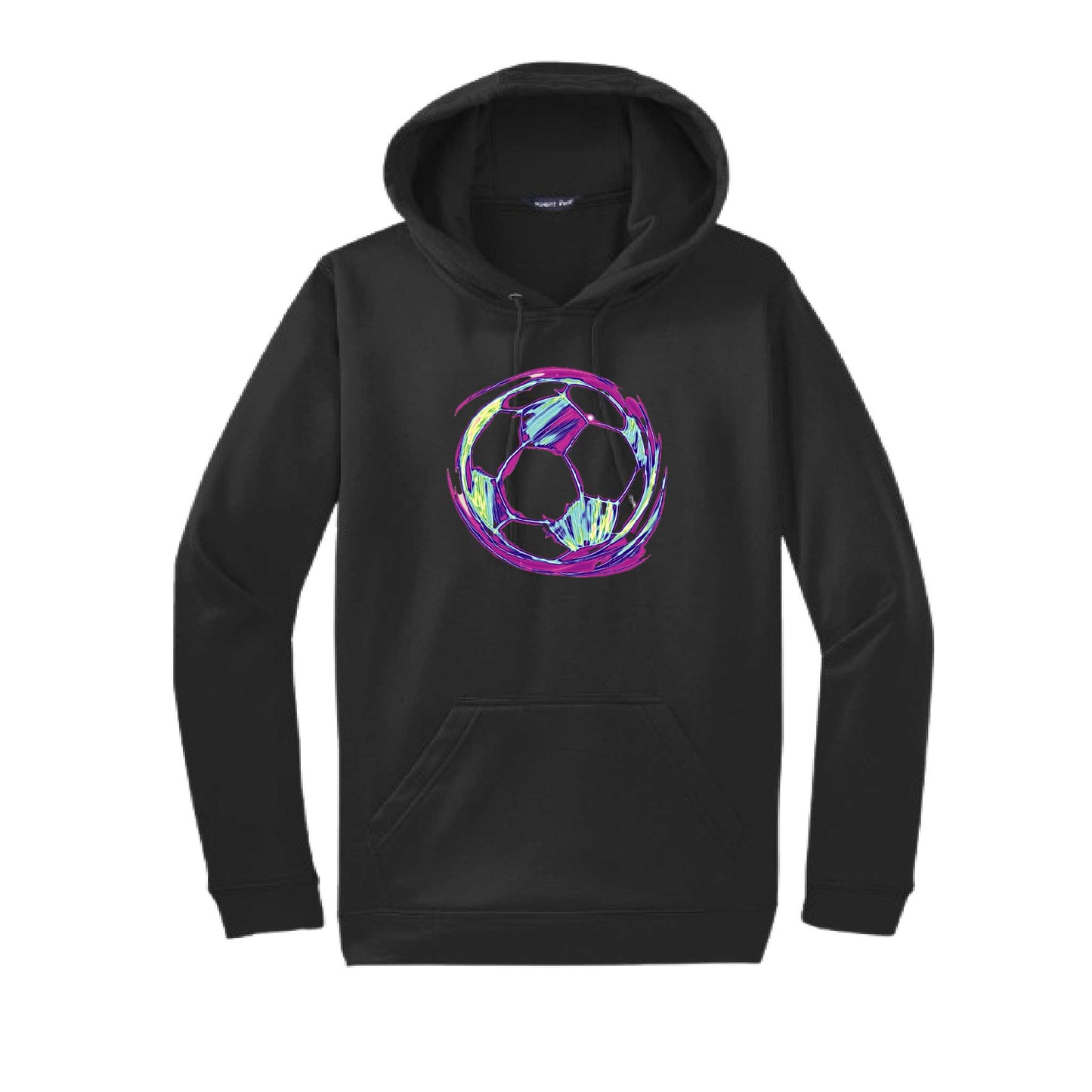 Galactic Soccer | Unisex Hoodie Athletic Soccer Sweatshirt | 50% Cotton/50% Polyester