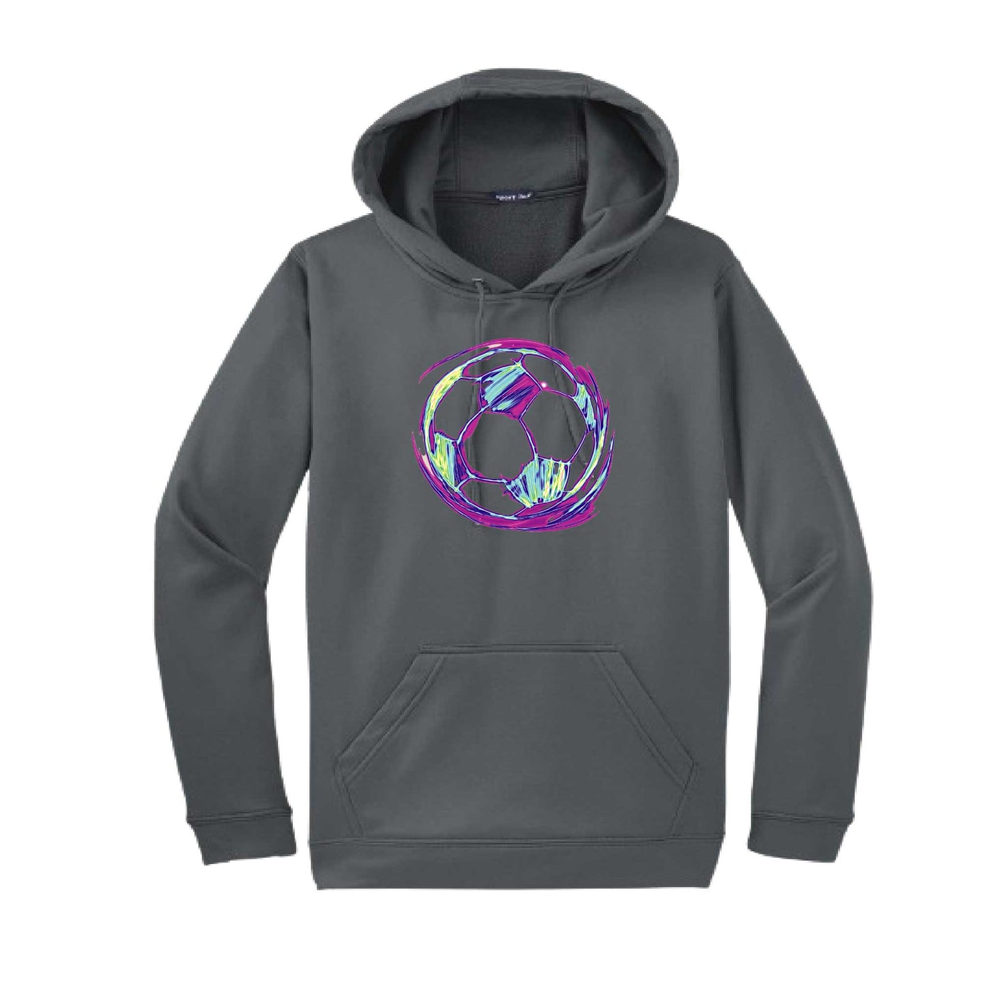 Galactic Soccer | Unisex Hoodie Athletic Soccer Sweatshirt | 50% Cotton/50% Polyester