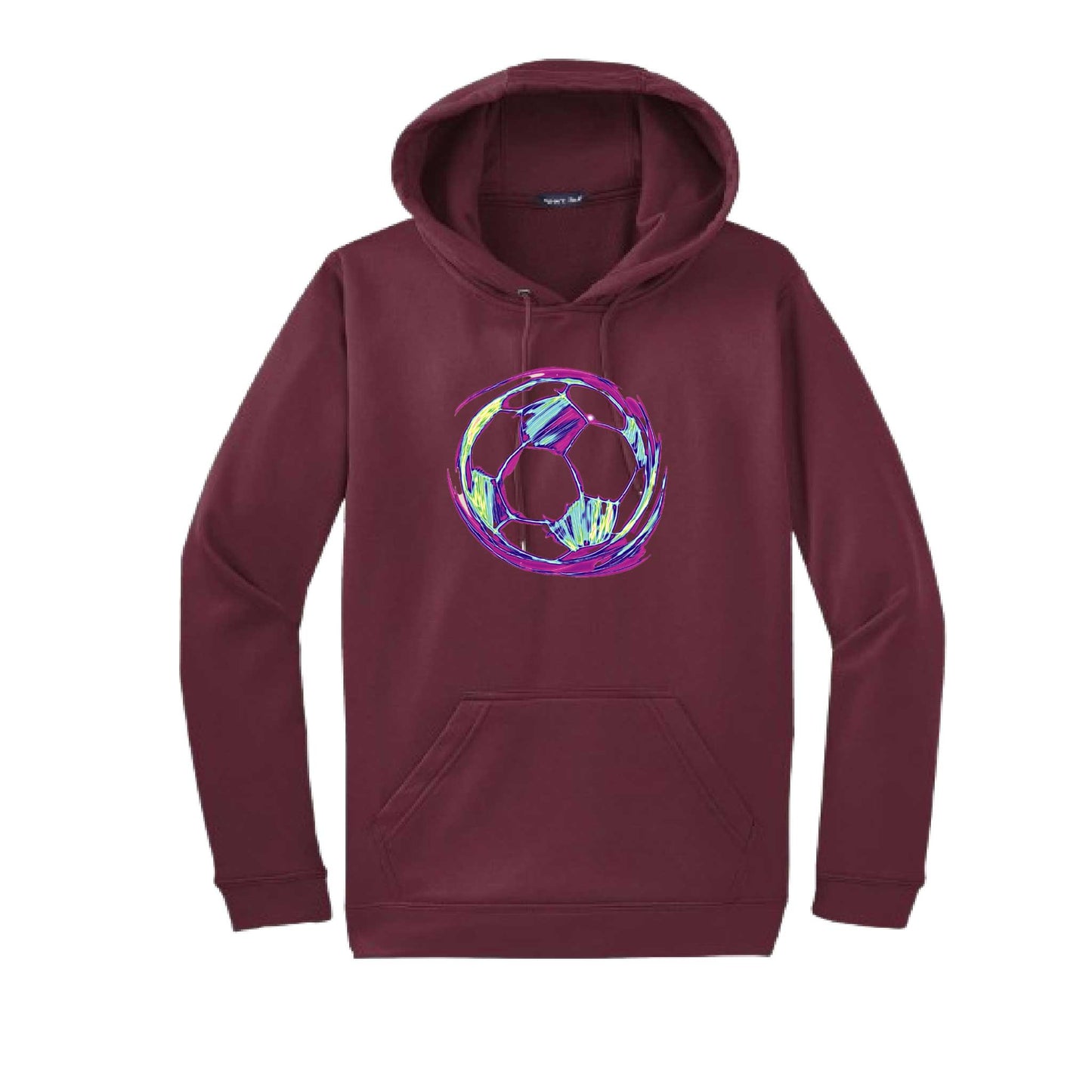 Galactic Soccer | Unisex Hoodie Athletic Soccer Sweatshirt | 50% Cotton/50% Polyester