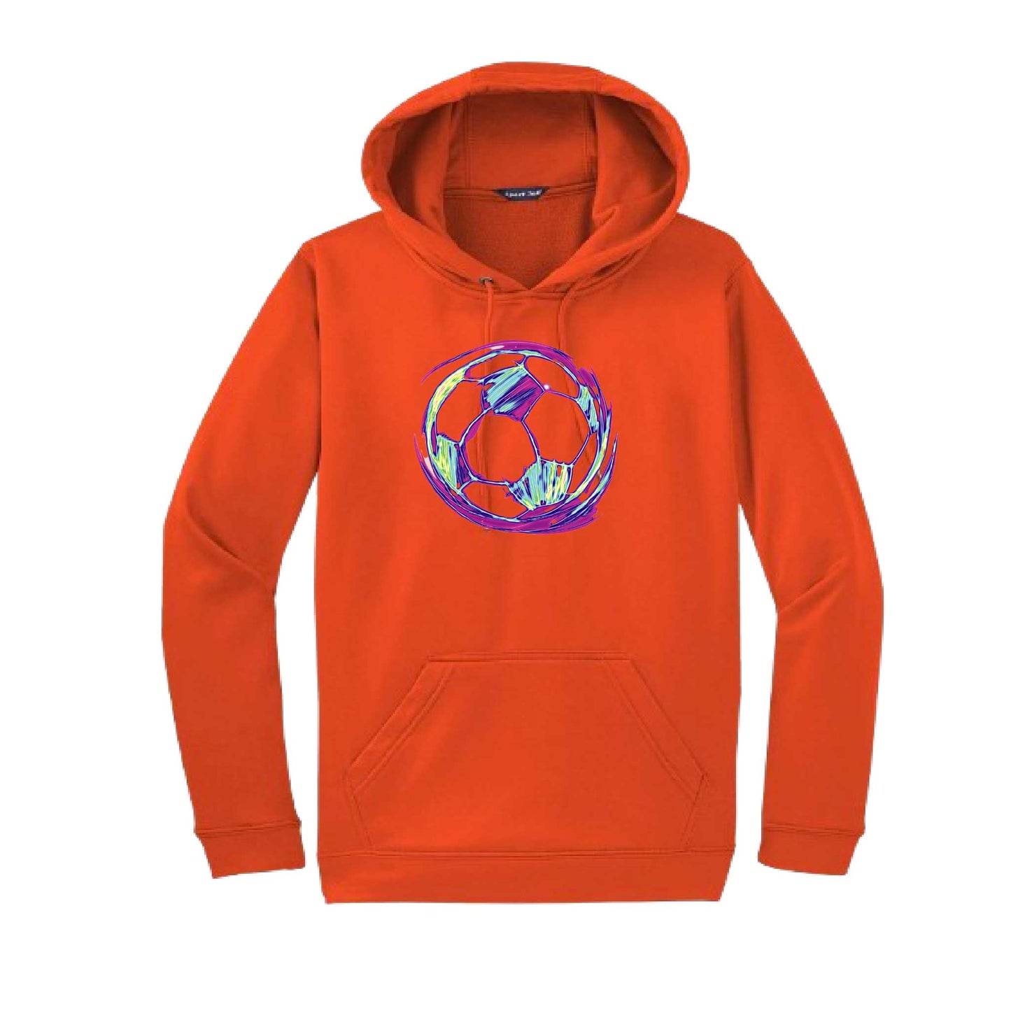 Galactic Soccer | Unisex Hoodie Athletic Soccer Sweatshirt | 50% Cotton/50% Polyester