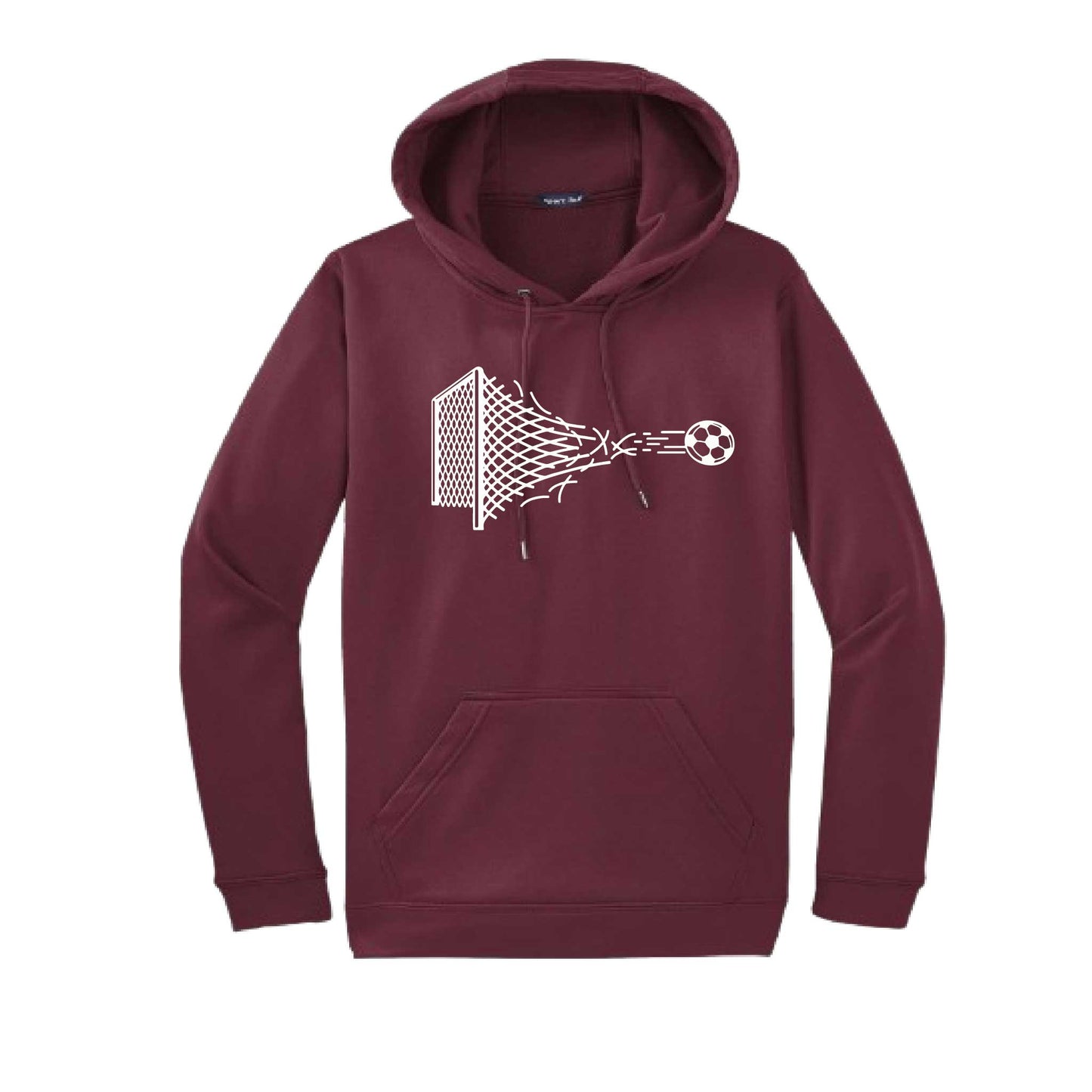 Soccer Net | Unisex Hoodie Athletic Soccer Sweatshirt | 50% Cotton/50% Polyester