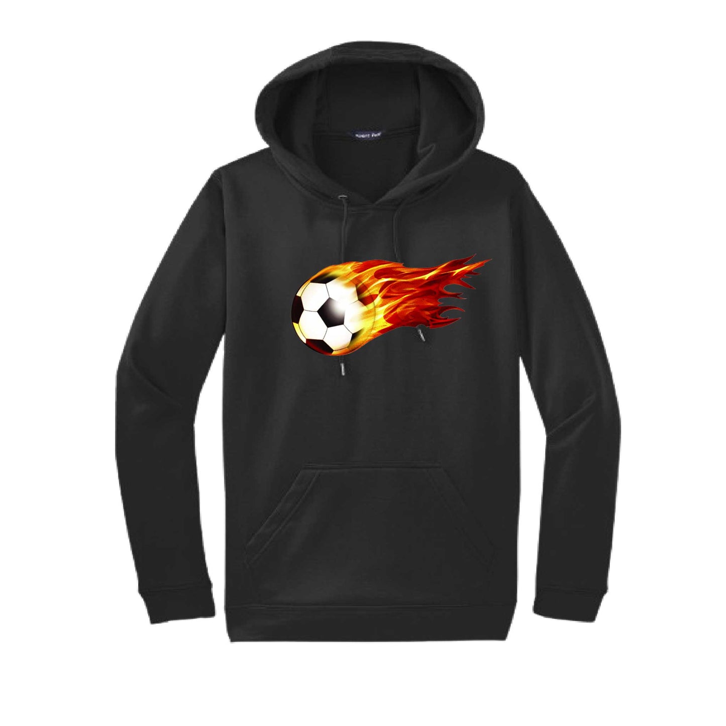On Fire Soccer | Unisex Hoodie Athletic Soccer Sweatshirt | 50% Cotton/50% Polyester