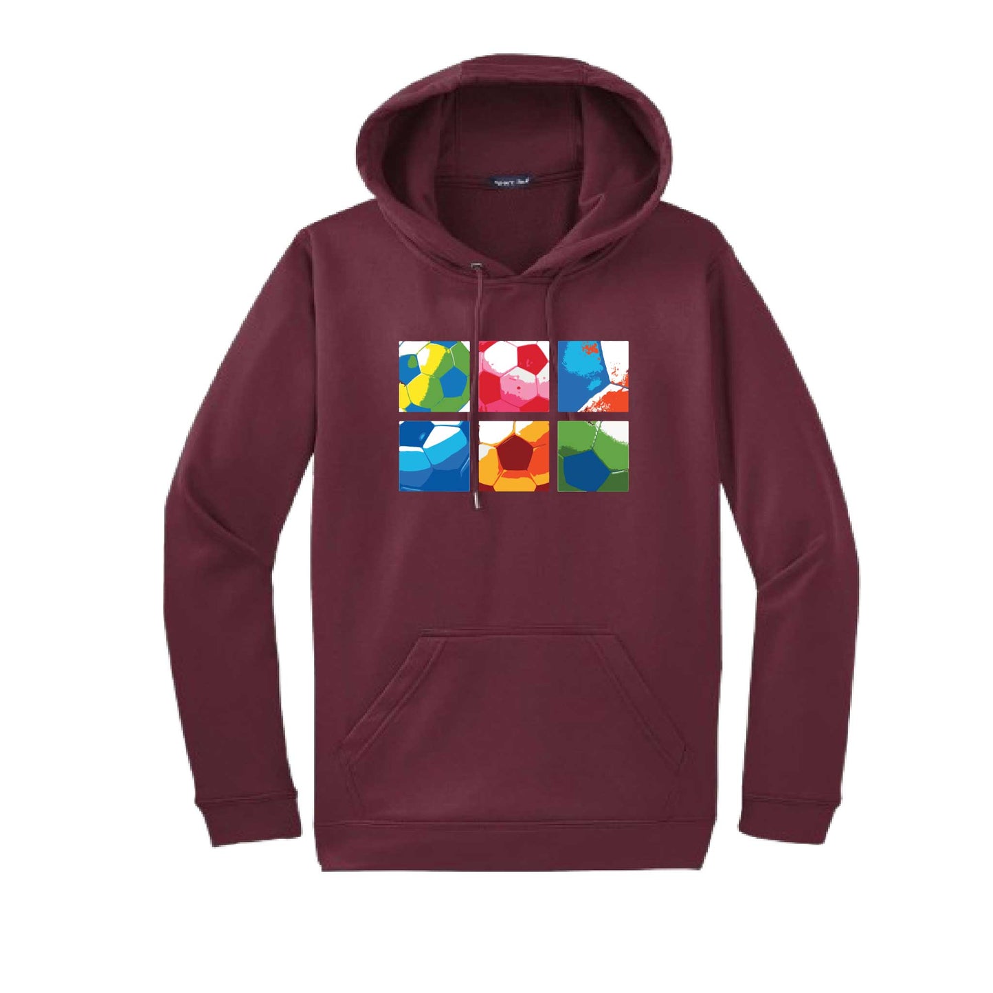 Soccer Panels | Unisex Hoodie Athletic Soccer Sweatshirt | 50% Cotton/50% Polyester