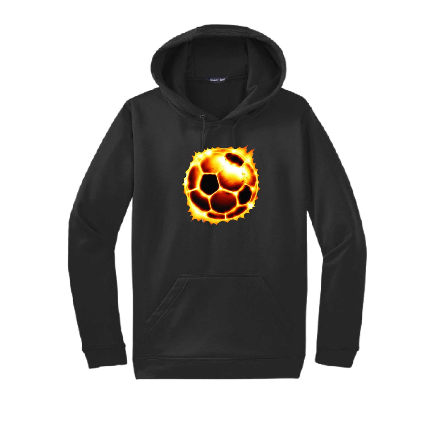 Radioactive Soccer | Unisex Hoodie Athletic Soccer Sweatshirt | 50% Cotton/50% Polyester
