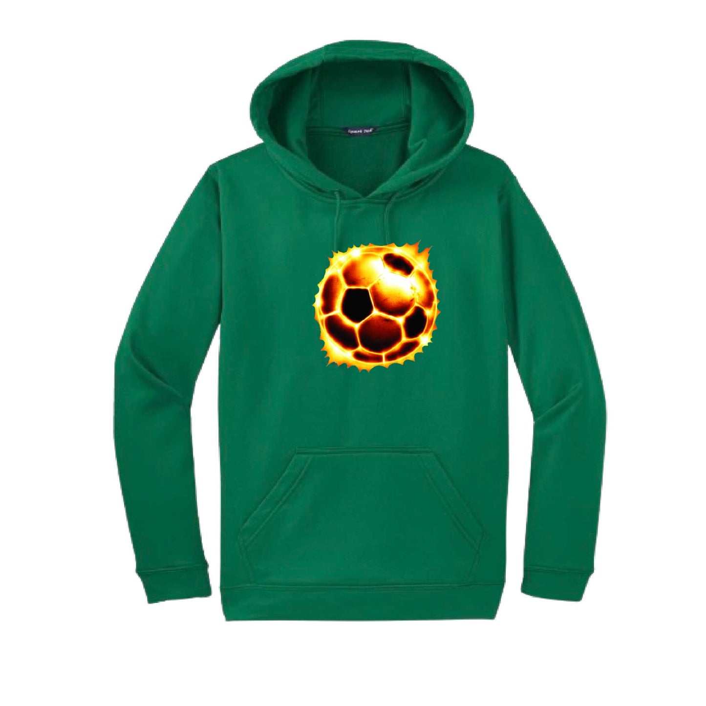 Radioactive Soccer | Unisex Hoodie Athletic Soccer Sweatshirt | 50% Cotton/50% Polyester