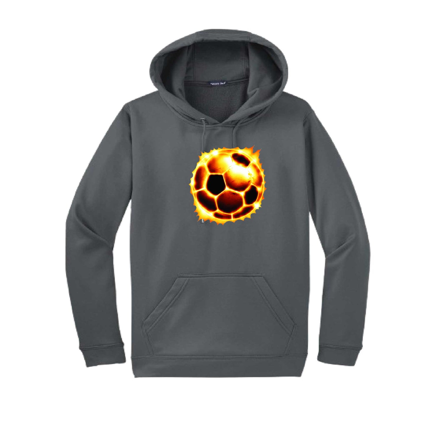 Radioactive Soccer | Unisex Hoodie Athletic Soccer Sweatshirt | 50% Cotton/50% Polyester