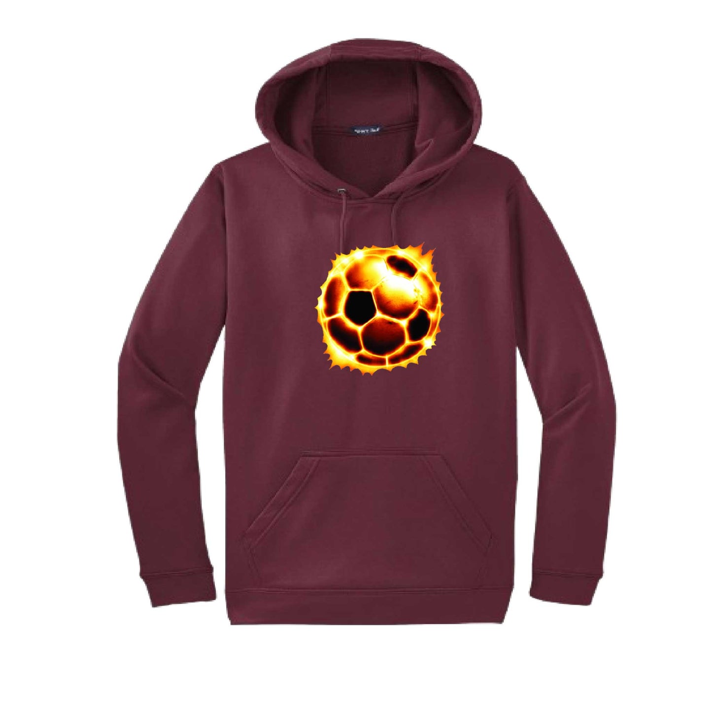 Radioactive Soccer | Unisex Hoodie Athletic Soccer Sweatshirt | 50% Cotton/50% Polyester