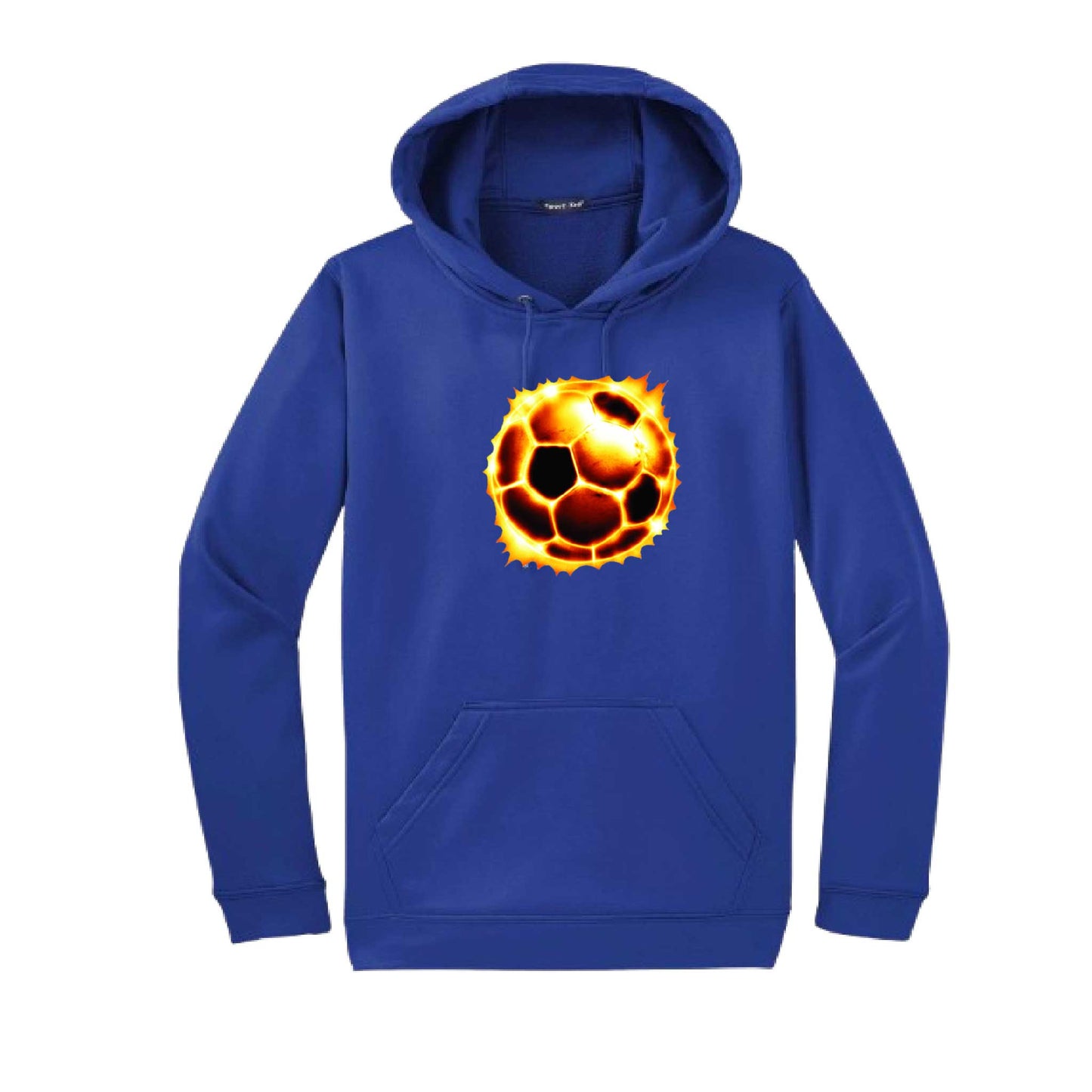 Radioactive Soccer | Unisex Hoodie Athletic Soccer Sweatshirt | 50% Cotton/50% Polyester