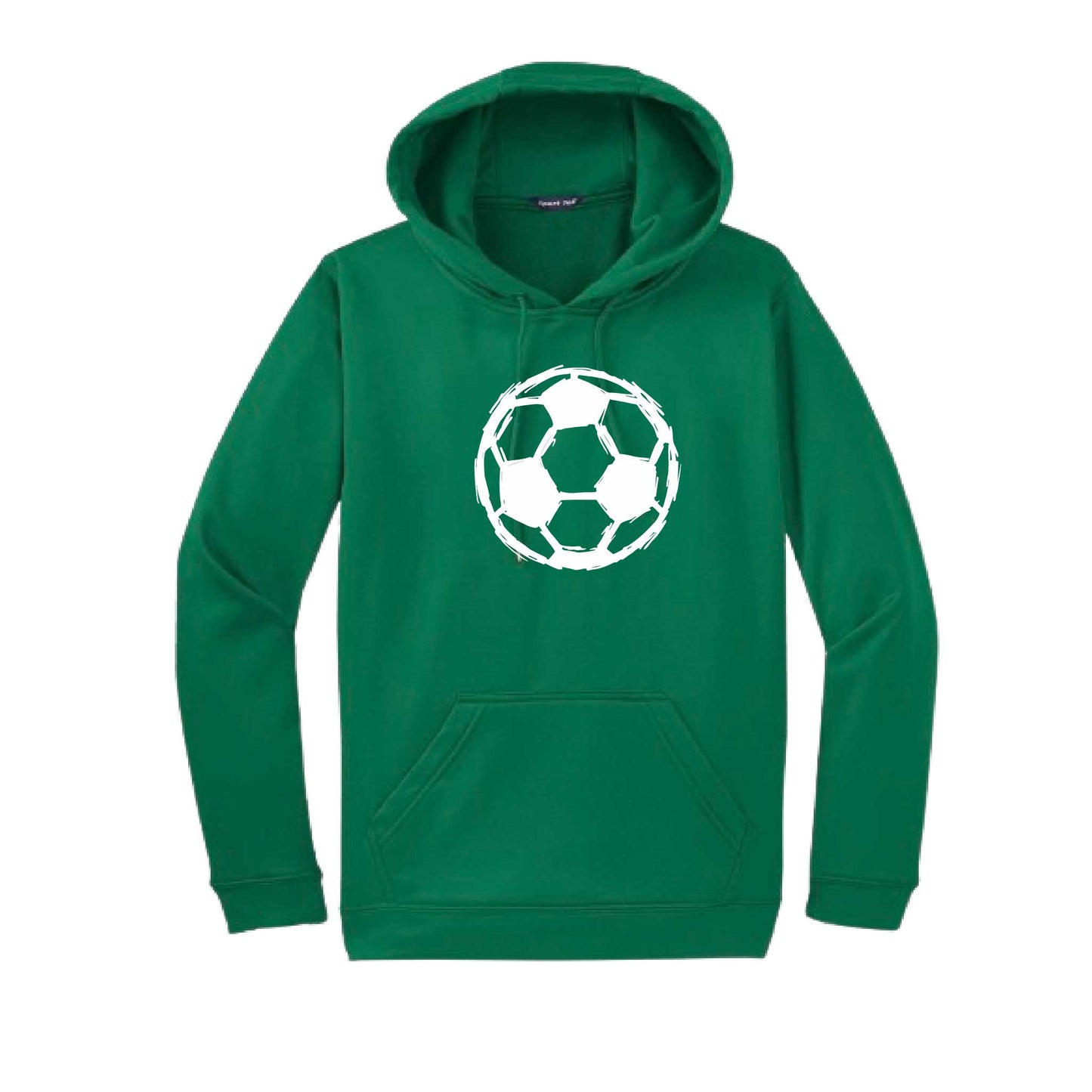 Soccer Sketched | Unisex Hoodie Athletic Soccer Sweatshirt | 50% Cotton/50% Polyester