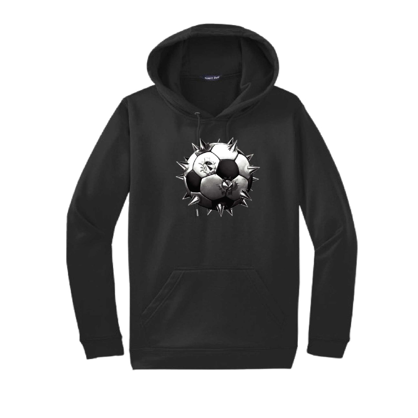 Spiked Soccer | Unisex Hoodie Athletic Soccer Sweatshirt | 50% Cotton/50% Polyester