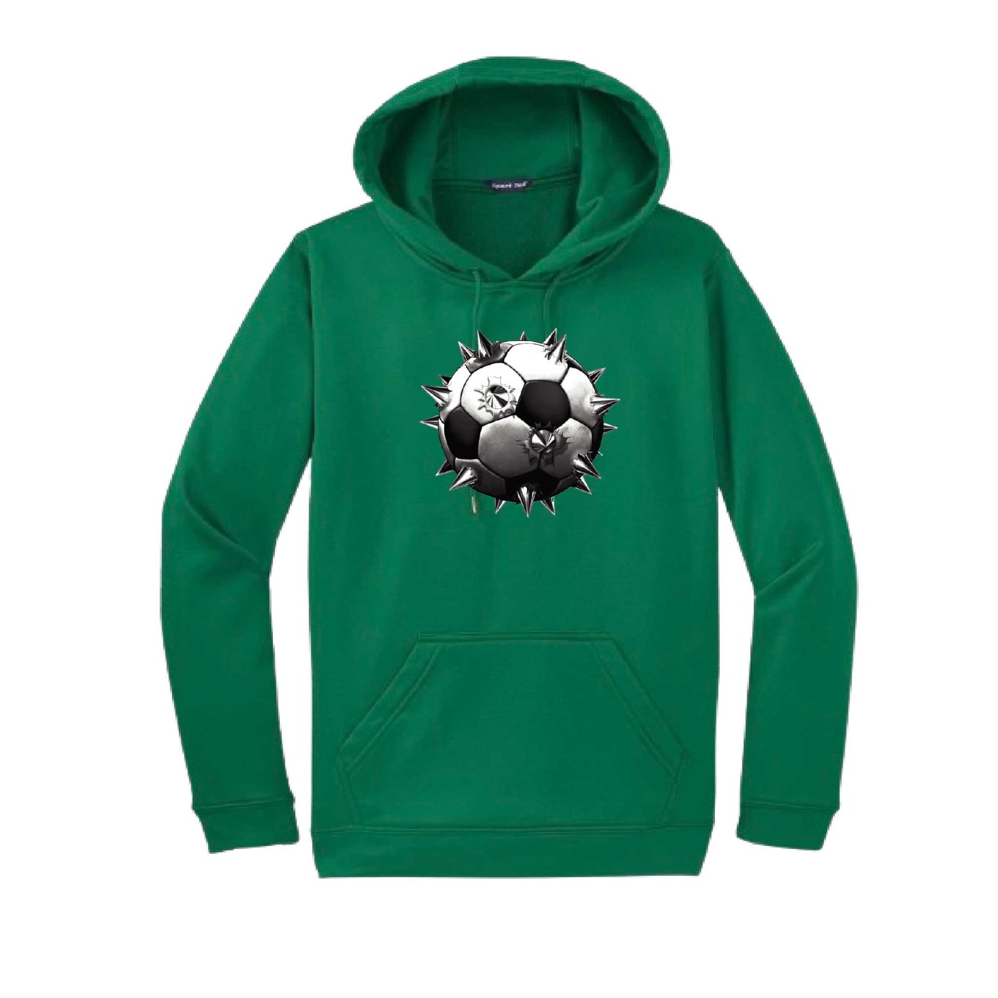 Spiked Soccer | Unisex Hoodie Athletic Soccer Sweatshirt | 50% Cotton/50% Polyester