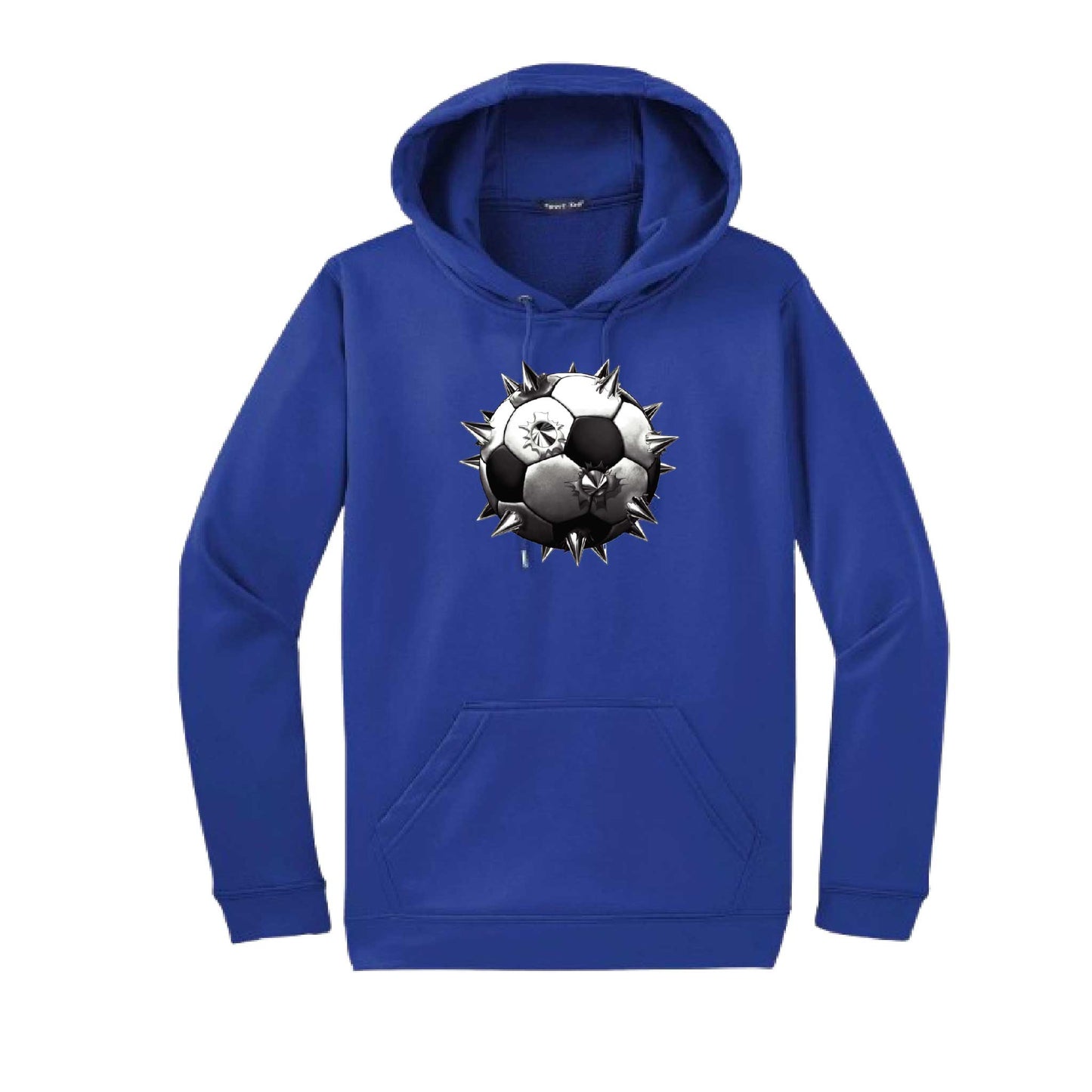 Spiked Soccer | Unisex Hoodie Athletic Soccer Sweatshirt | 50% Cotton/50% Polyester
