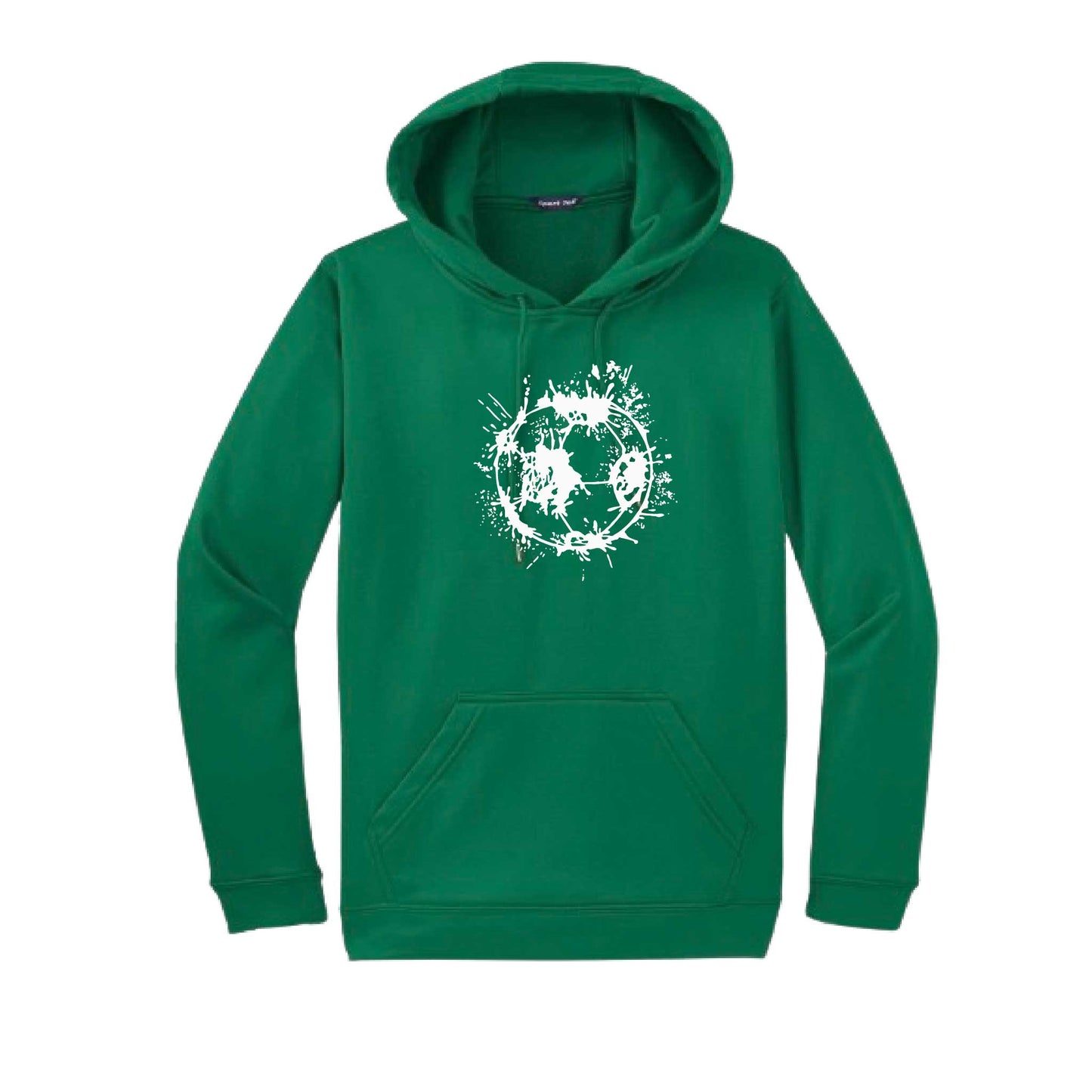 Splatter Soccer | Unisex Hoodie Athletic Soccer Sweatshirt | 50% Cotton/50% Polyester