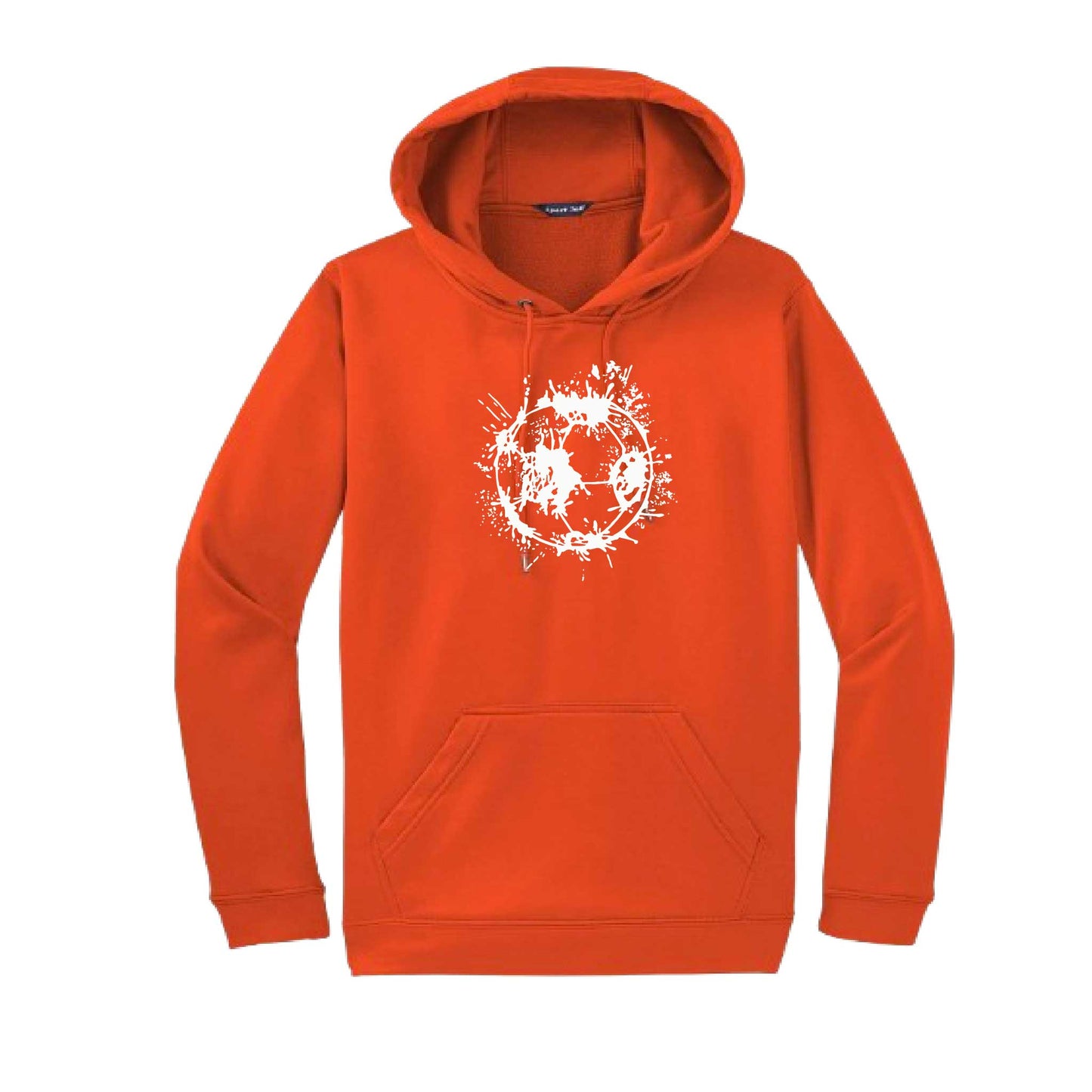 Splatter Soccer | Unisex Hoodie Athletic Soccer Sweatshirt | 50% Cotton/50% Polyester
