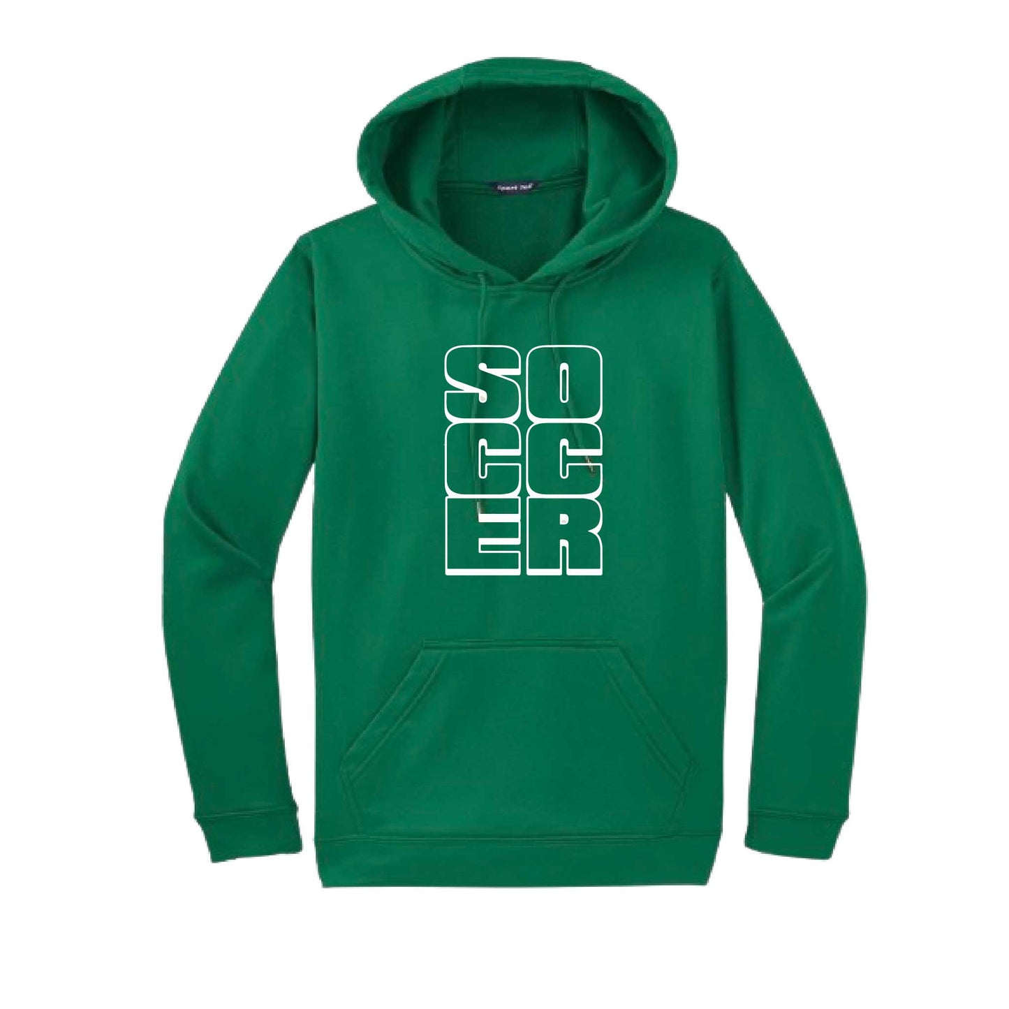 Soccer Stacked | Unisex Hoodie Athletic Soccer Sweatshirt | 50% Cotton/50% Polyester