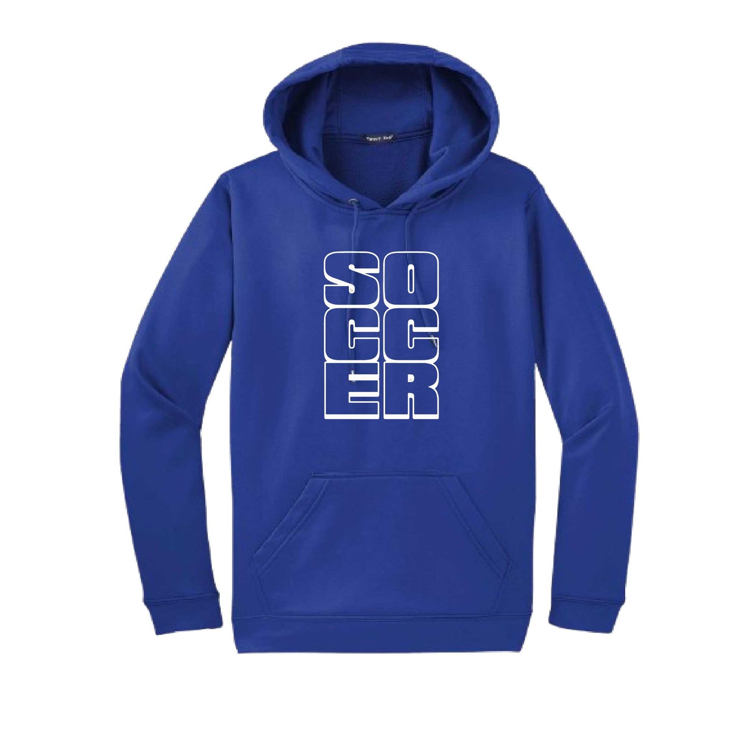 Soccer Stacked | Unisex Hoodie Athletic Soccer Sweatshirt | 50% Cotton/50% Polyester