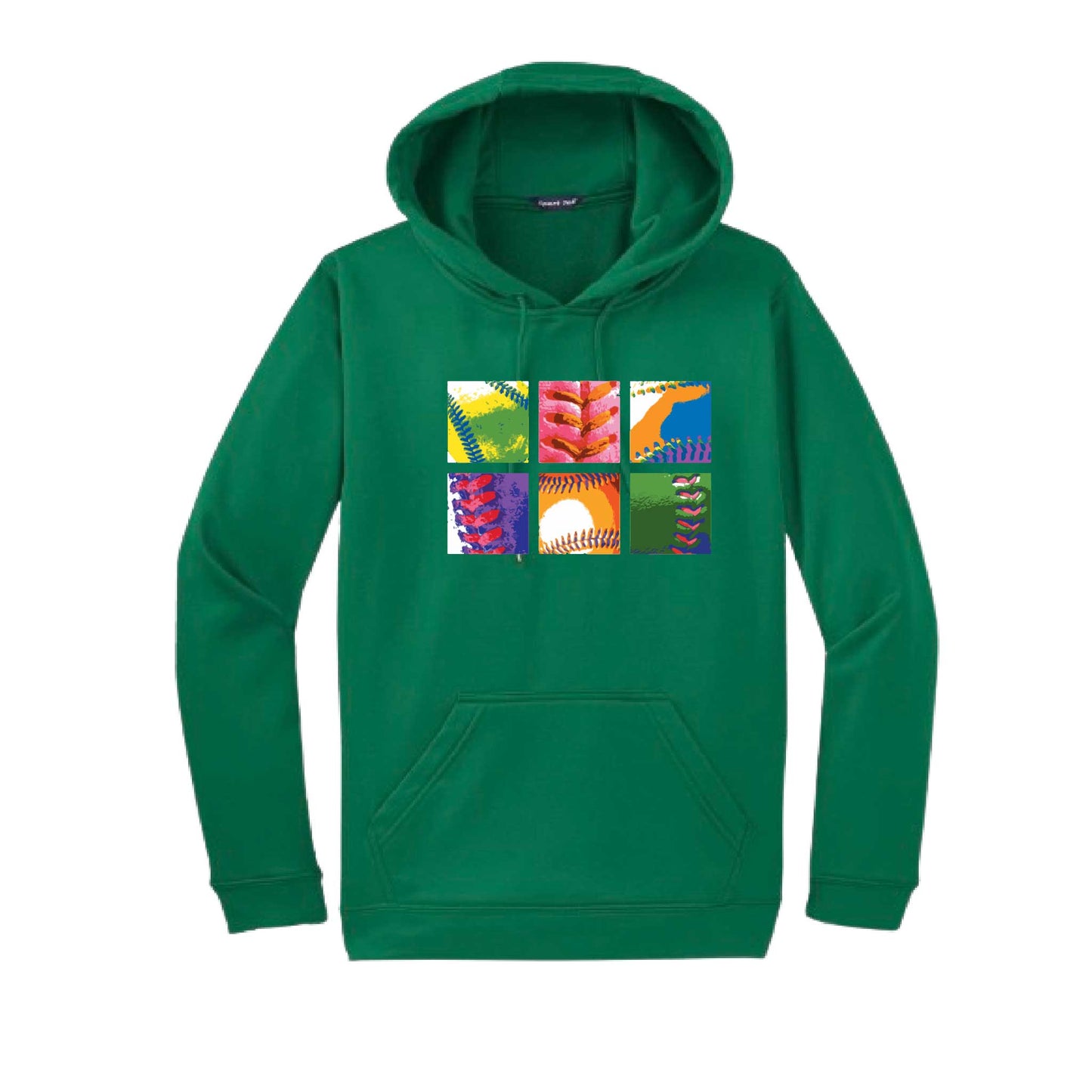 Baseball Squares | Unisex Hoodie Athletic Baseball Sweatshirt | 50% Cotton/50% Polyester